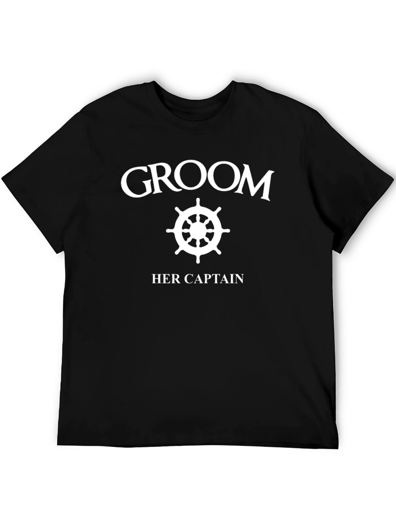 Groom Her Captain Novelty T-Shirt Wedding Tee