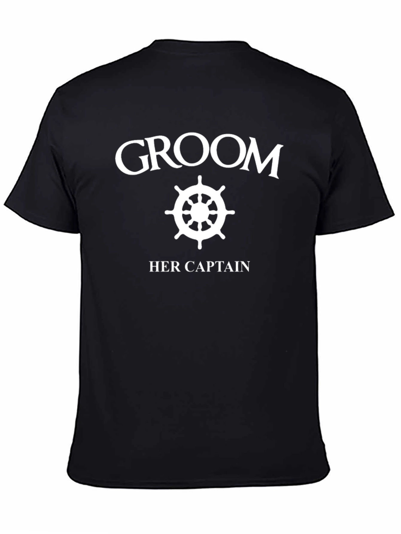 Groom Her Captain Novelty T-Shirt Wedding Tee