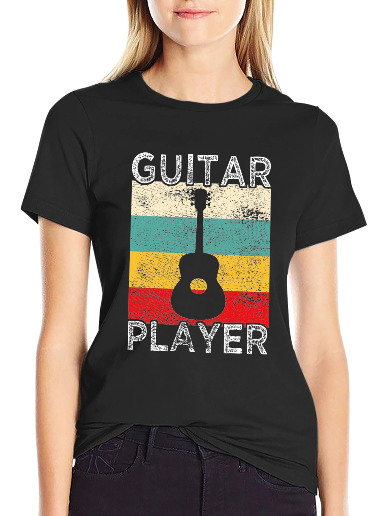 Guitar Player Retro T-Shirt - Music Lover Tee