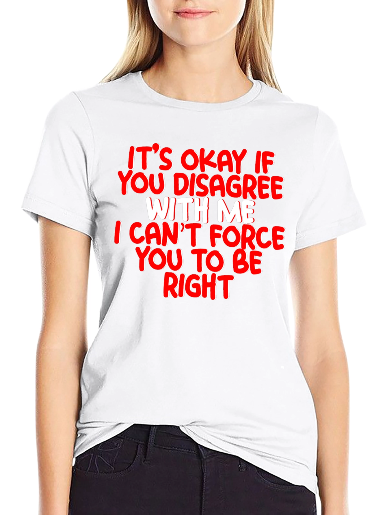 Funny Sarcastic T-Shirt - Its Okay to Disagree