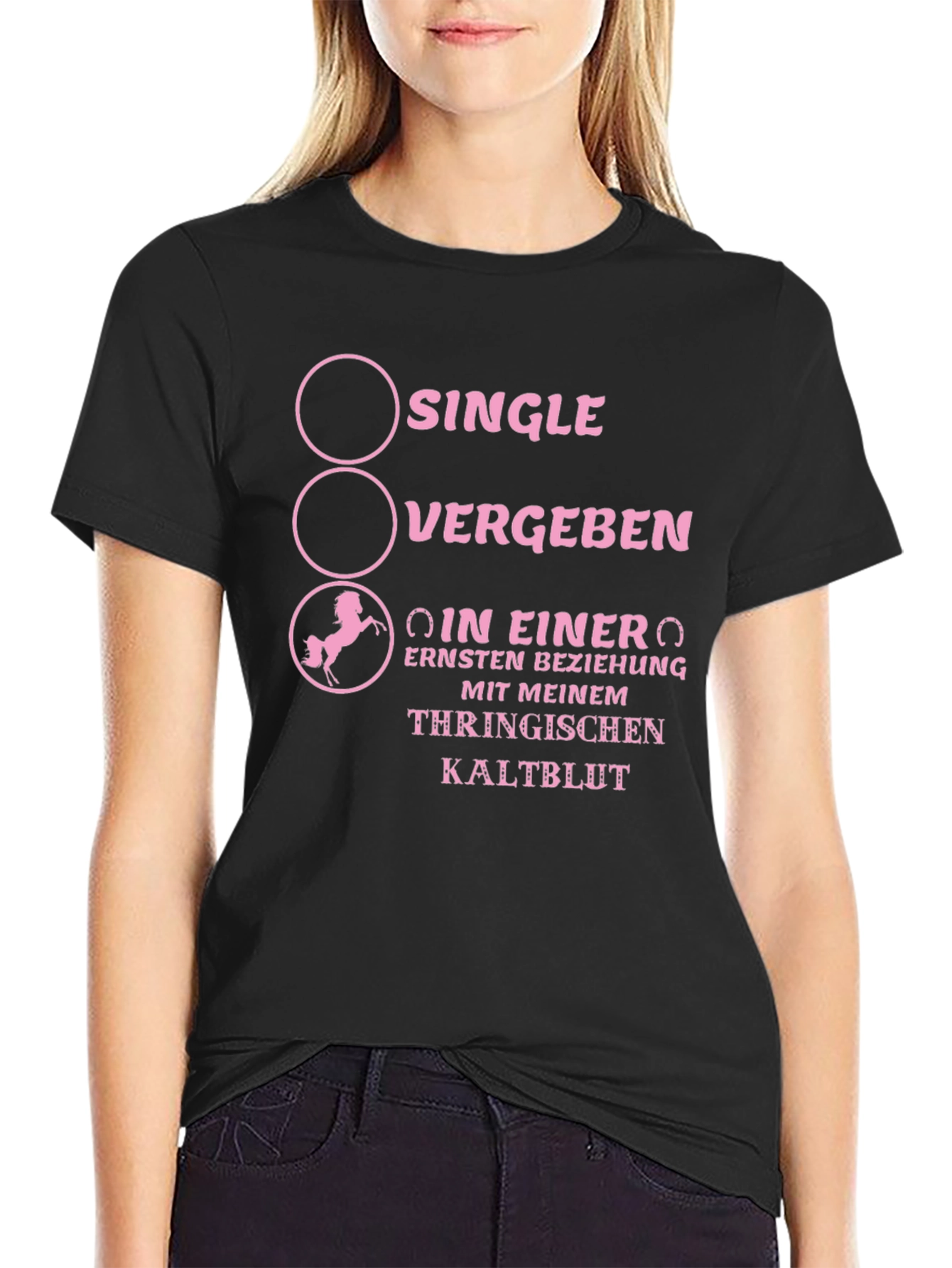 Single Taken Horse Lover T-Shirt