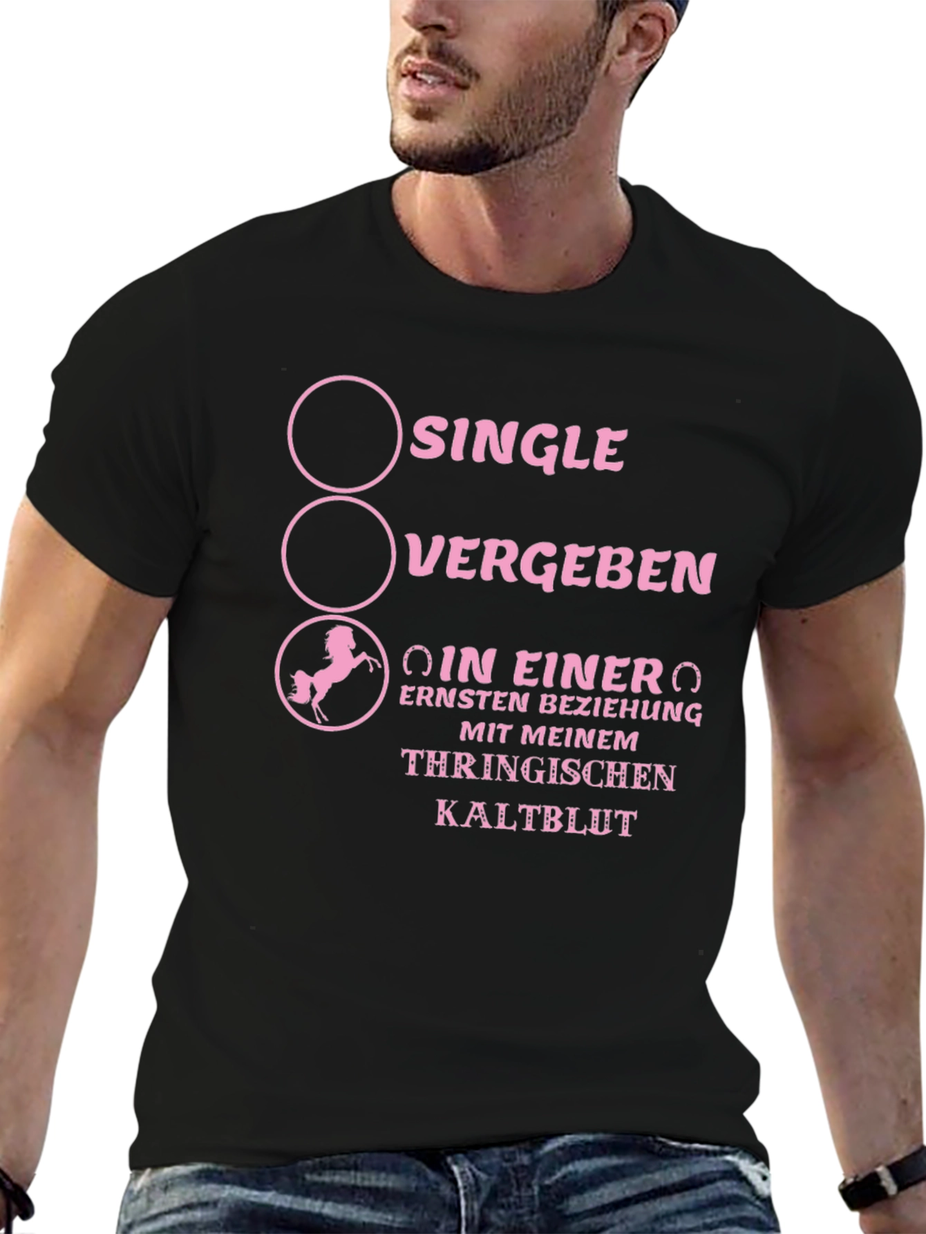 Single Taken Horse Lover T-Shirt