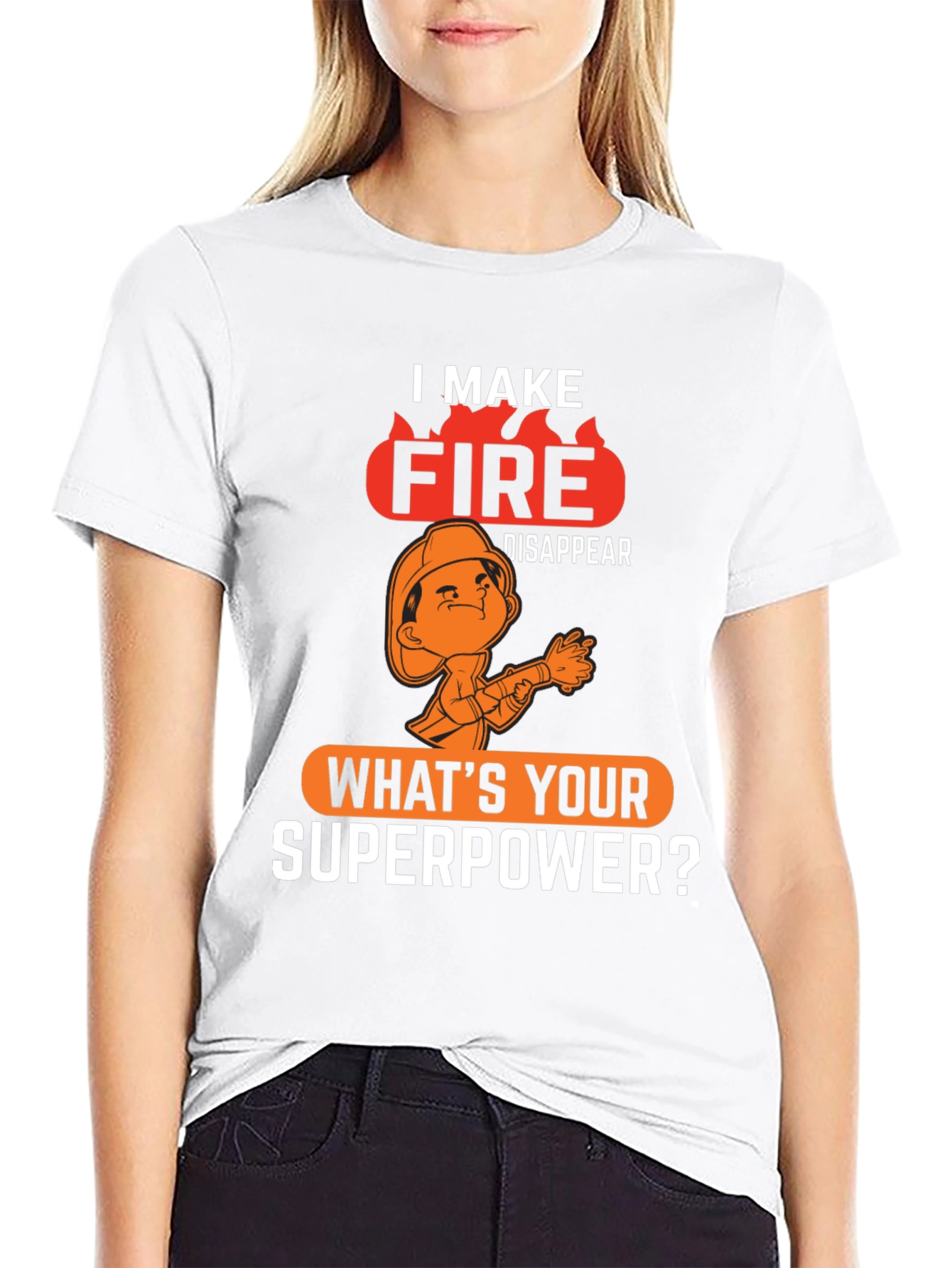 Firefighter Superpower Graphic Tee