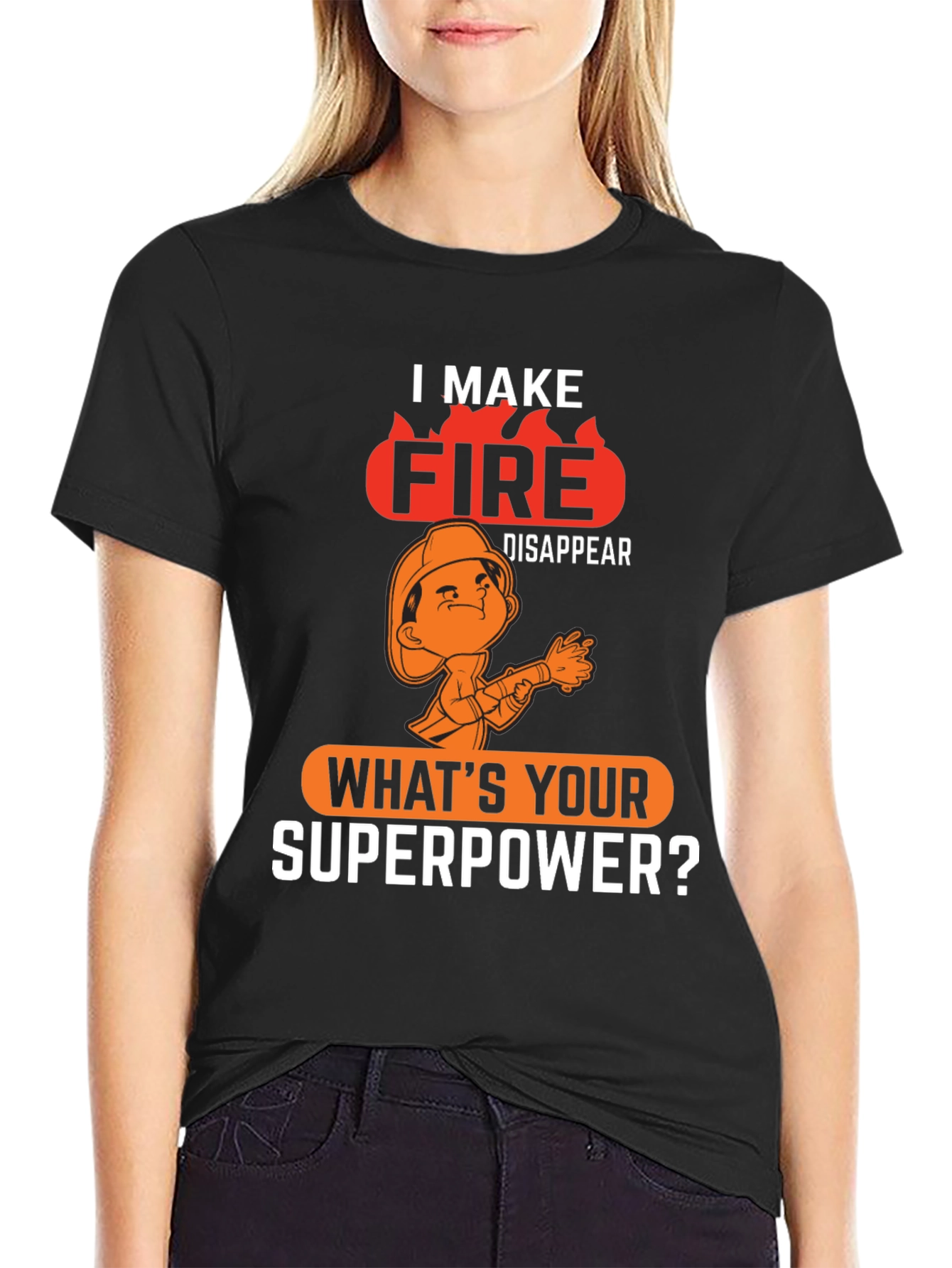 Firefighter Superpower Graphic Tee