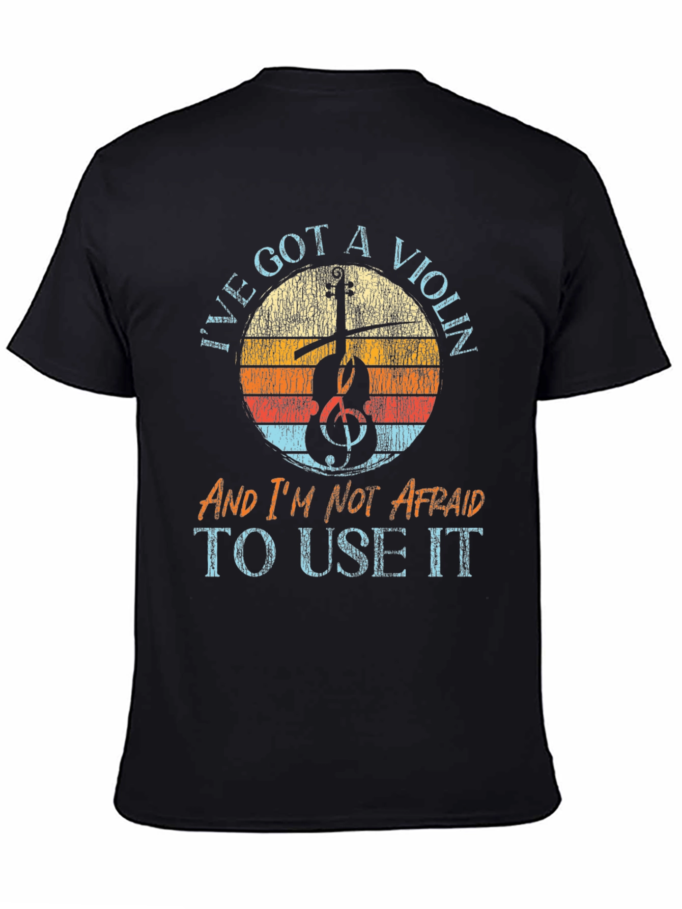 Violin Graphic Tee - Music Lovers T-Shirt