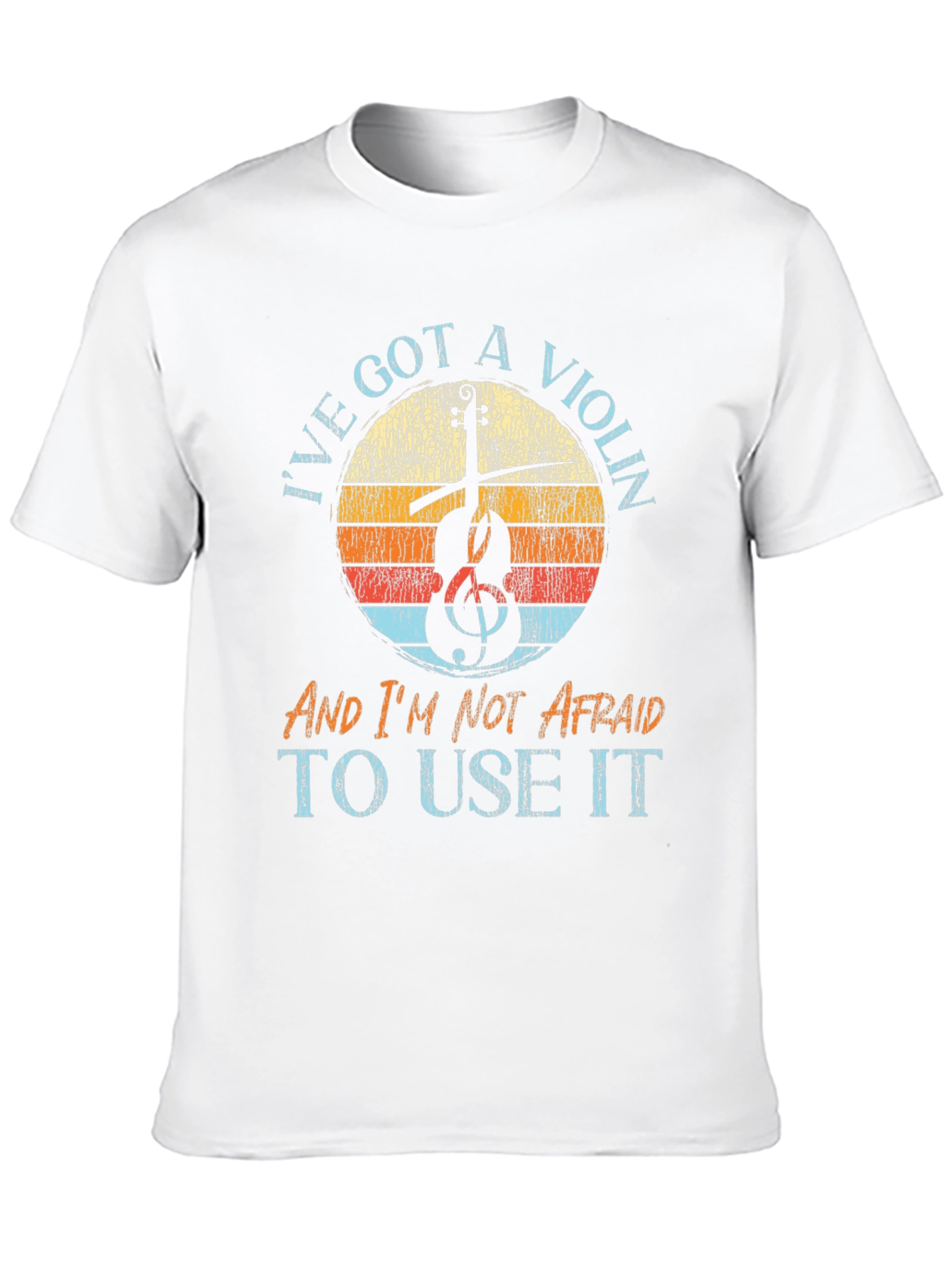 Violin Graphic Tee - Music Lovers T-Shirt