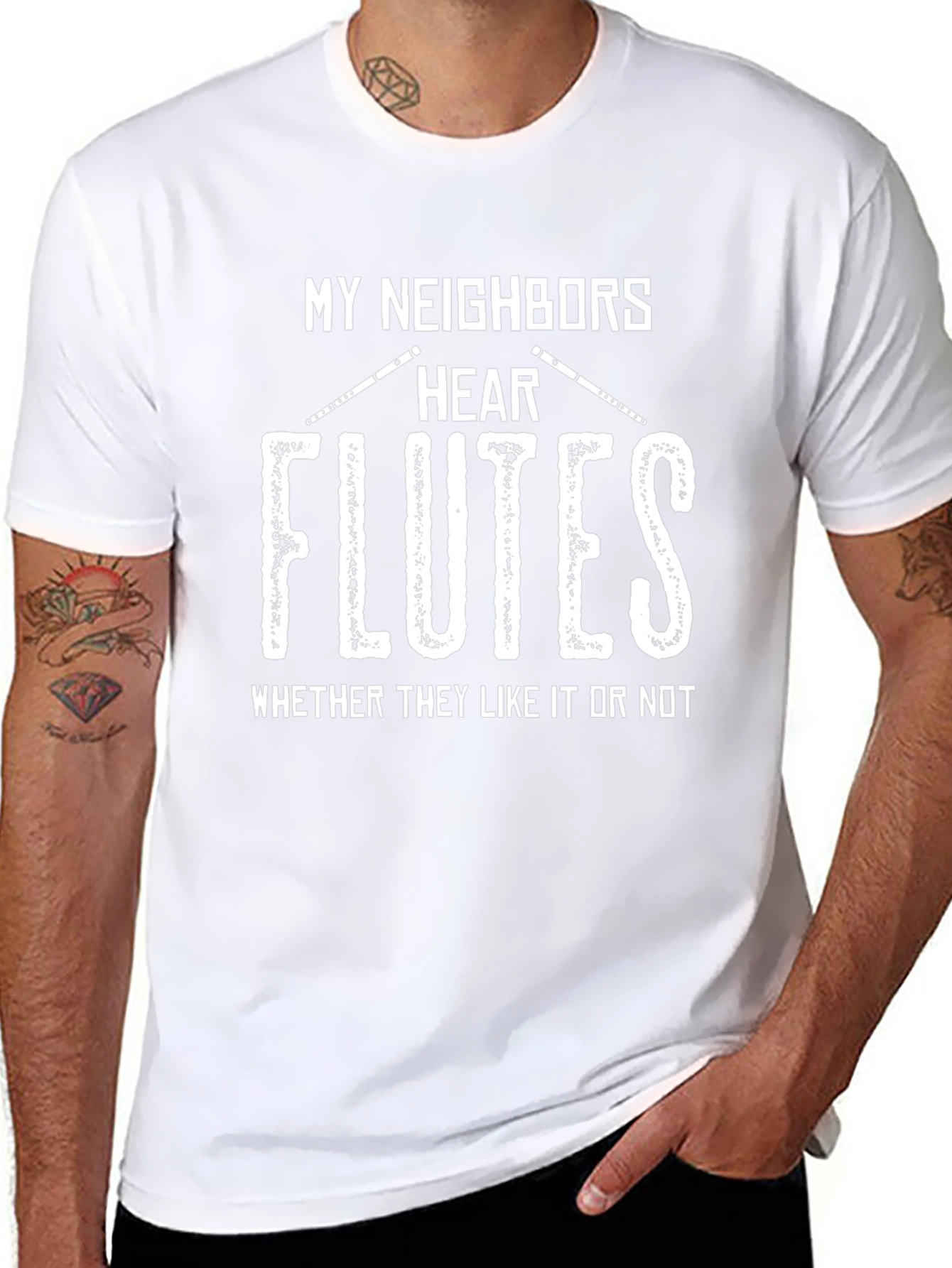 My Neighbors Hear Flutes T-Shirt