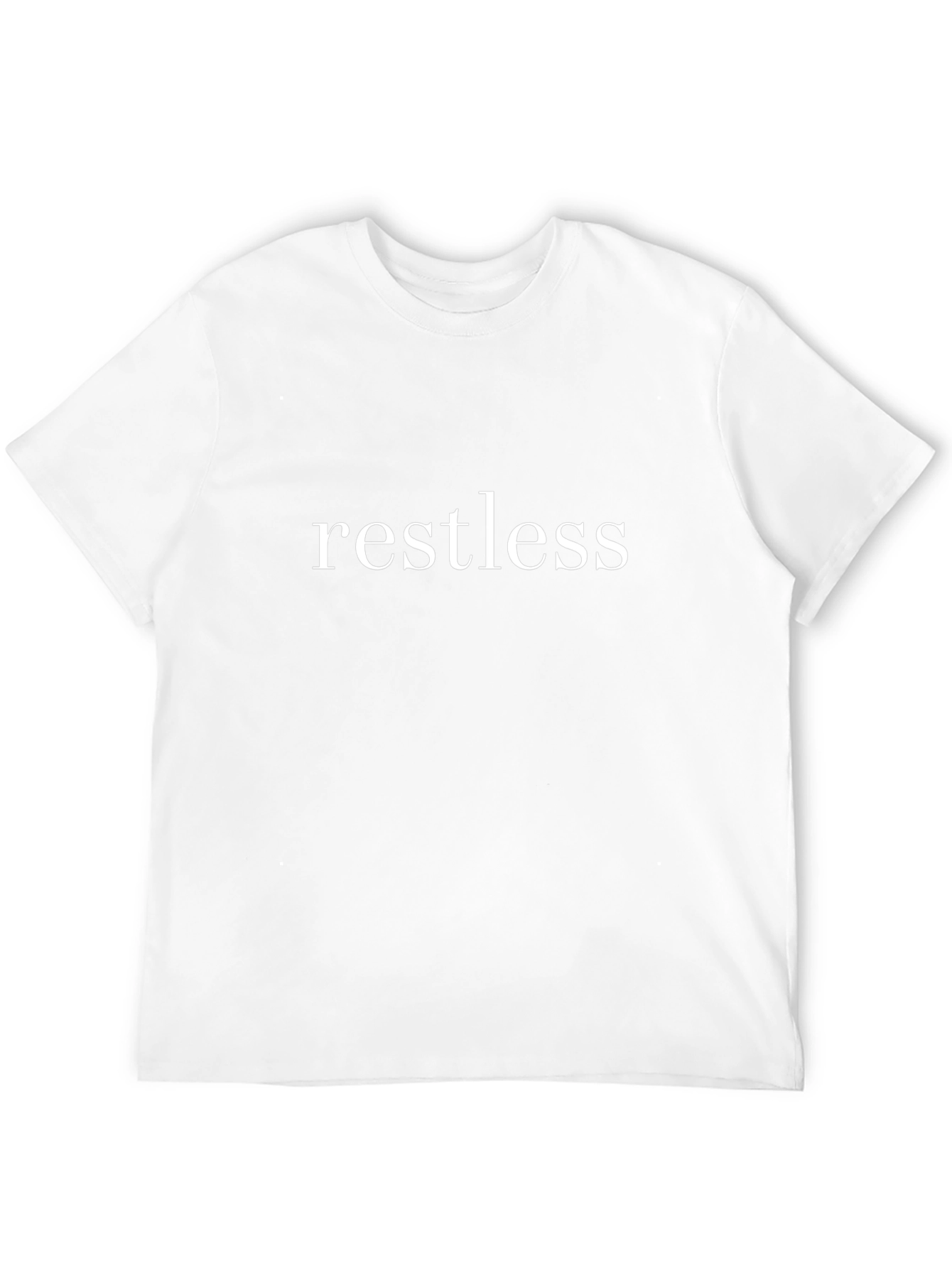 Restless Graphic Print Black T-Shirt