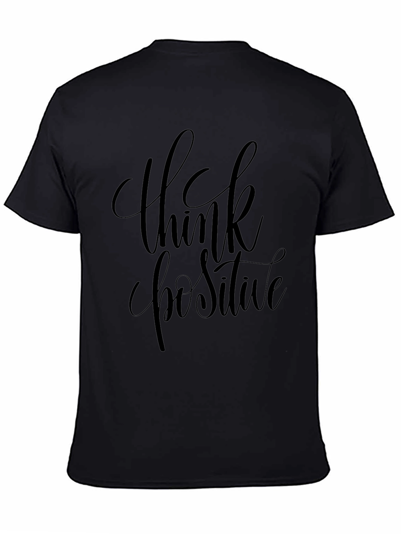 Think Positive Graphic Tee - Black