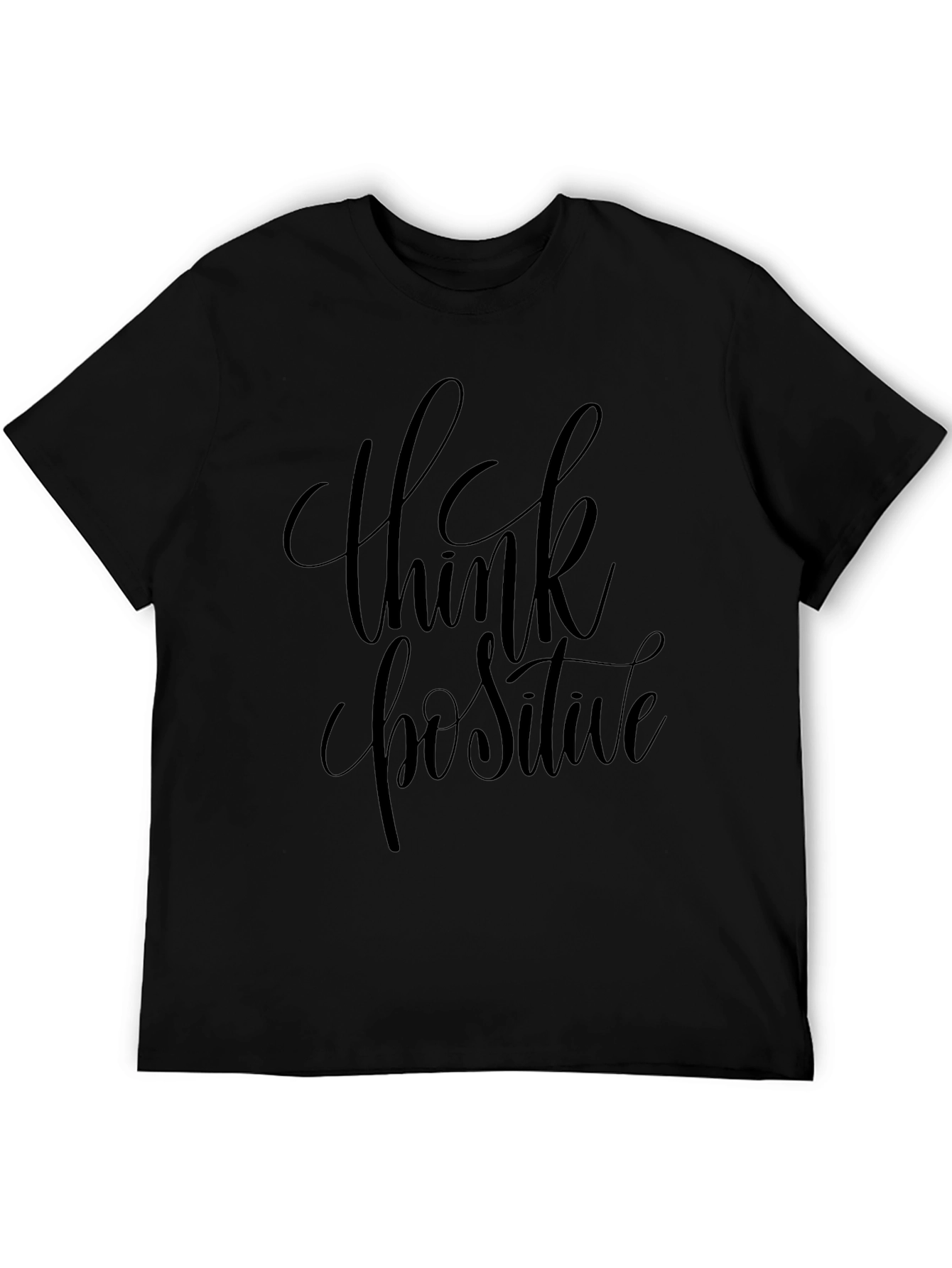 Think Positive Graphic Tee - Black