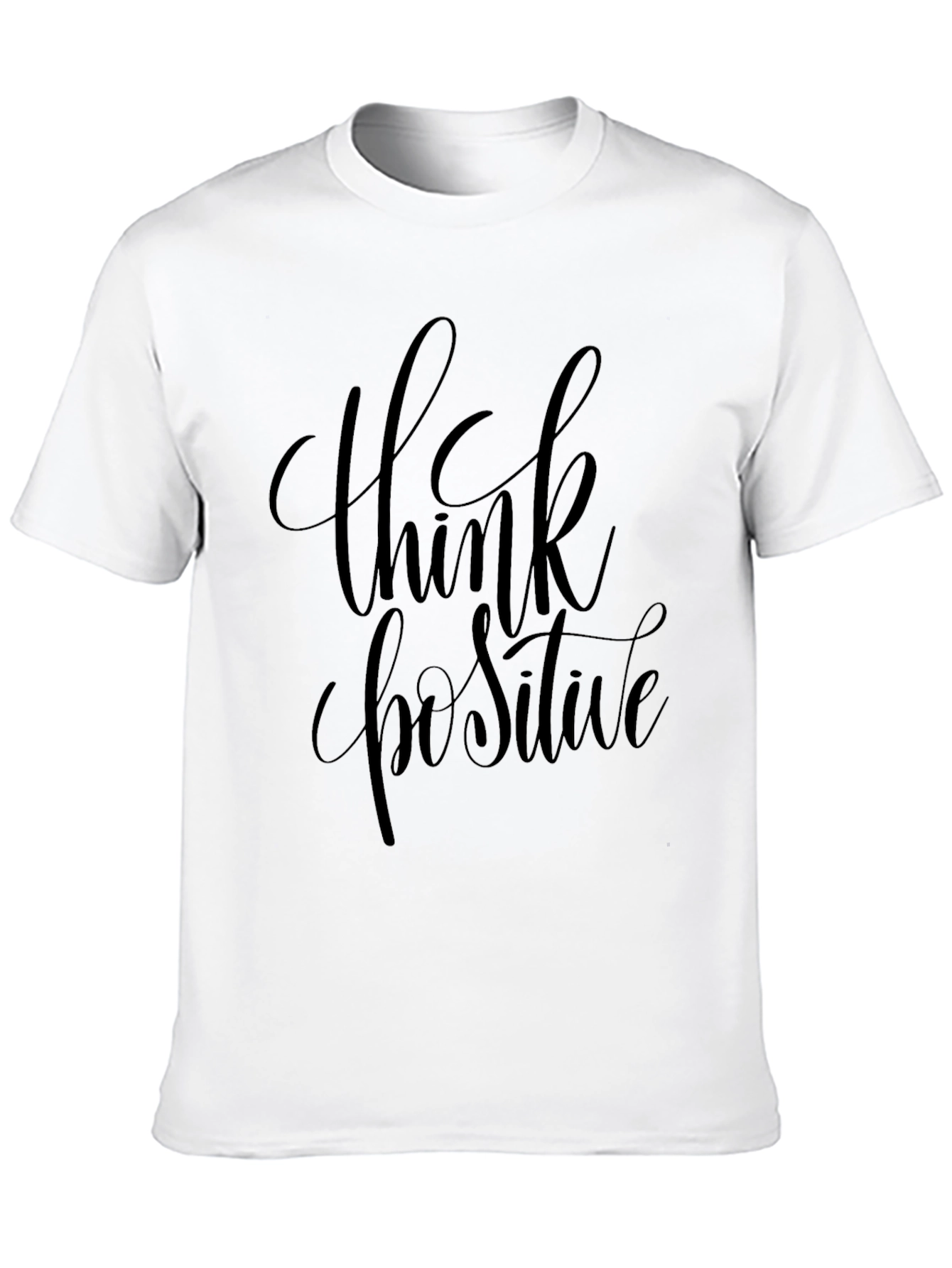 Think Positive Graphic Tee - Black