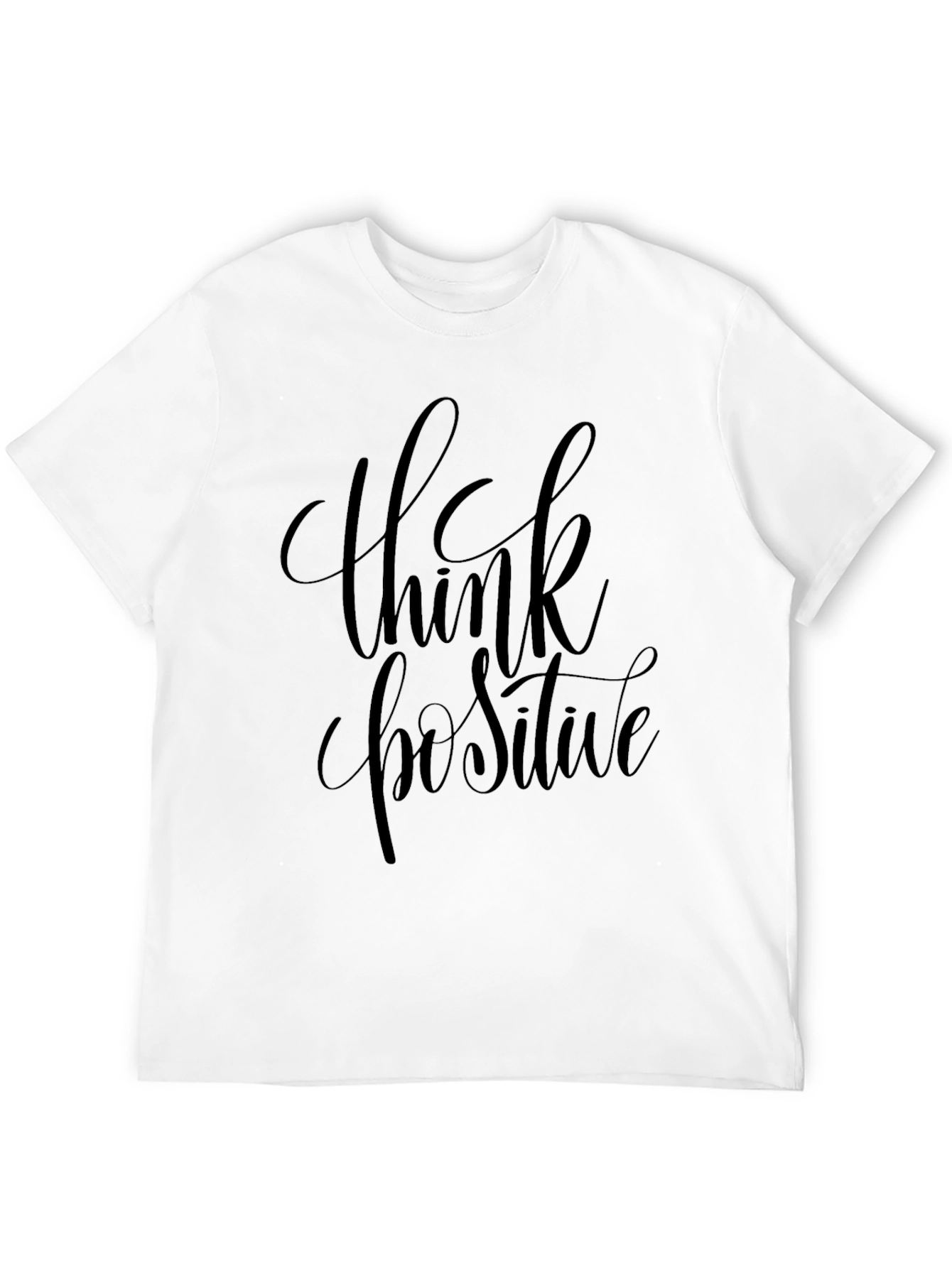 Think Positive Graphic Tee - Black