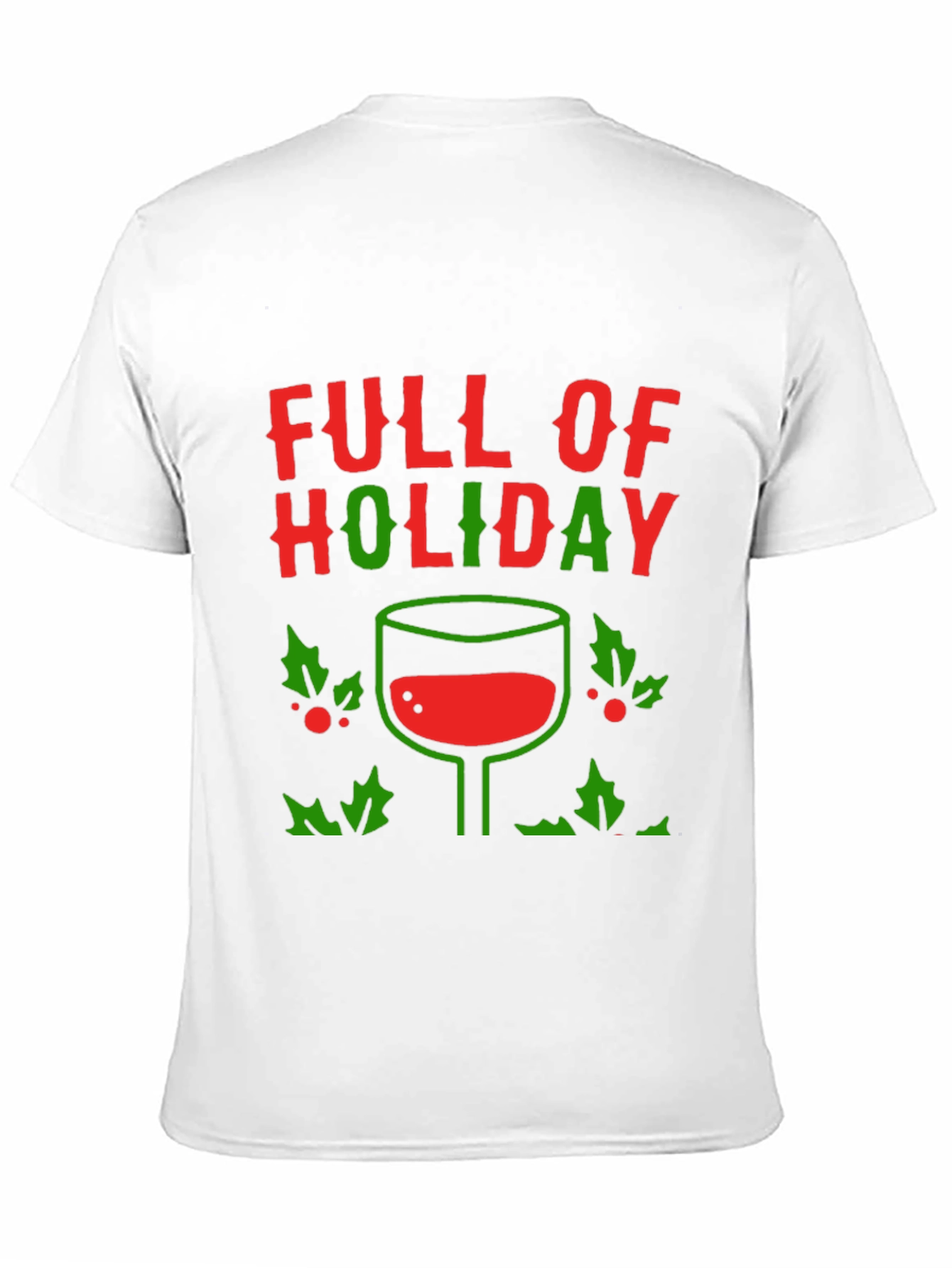 Holiday Wine T-Shirt - Festive Design