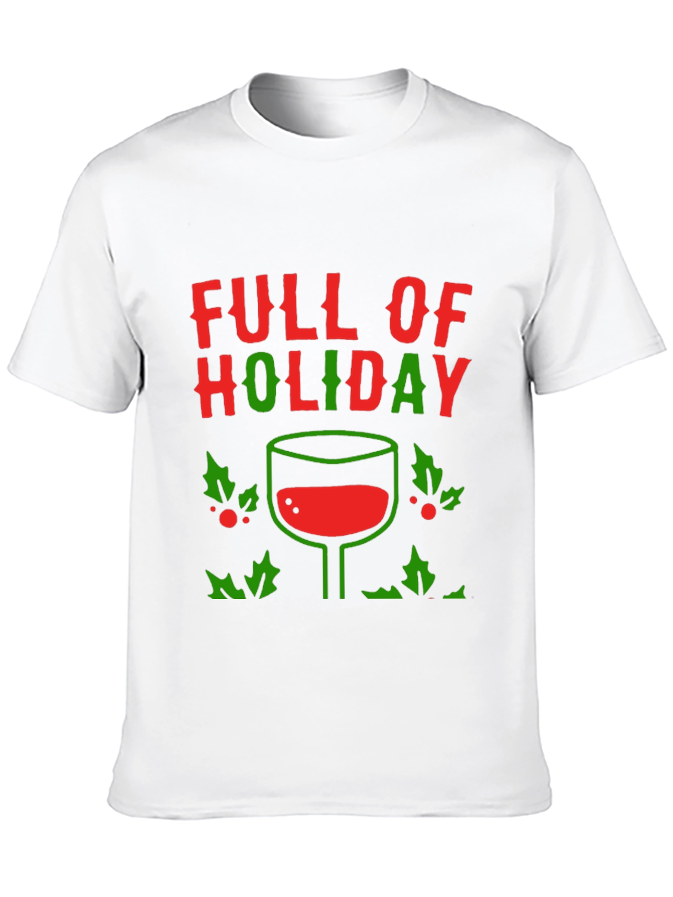 Holiday Wine T-Shirt - Festive Design
