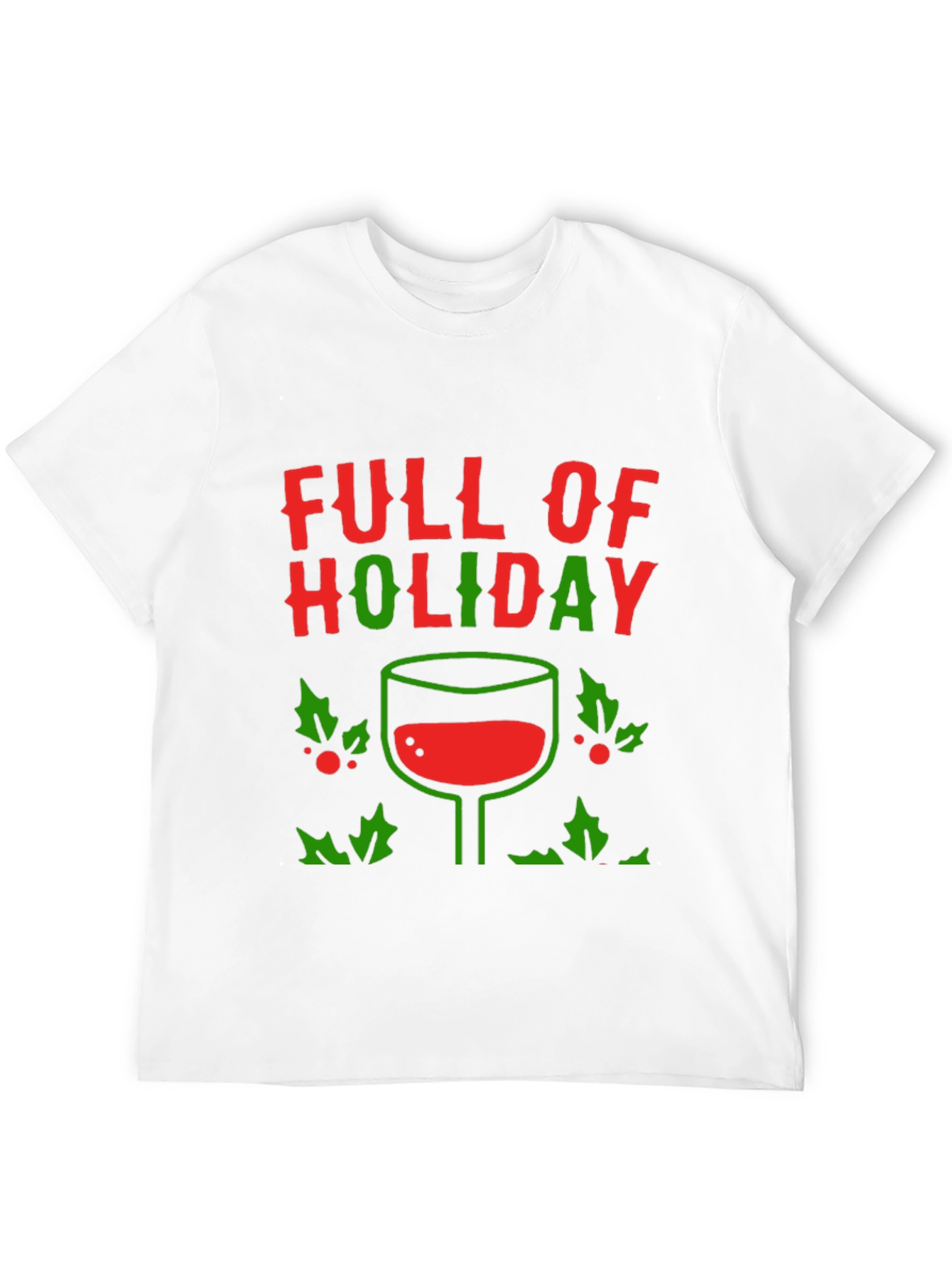 Holiday Wine T-Shirt - Festive Design