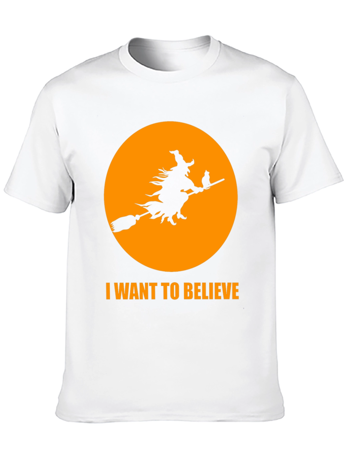 Halloween Witch Ride T-Shirt - I Want to Believe