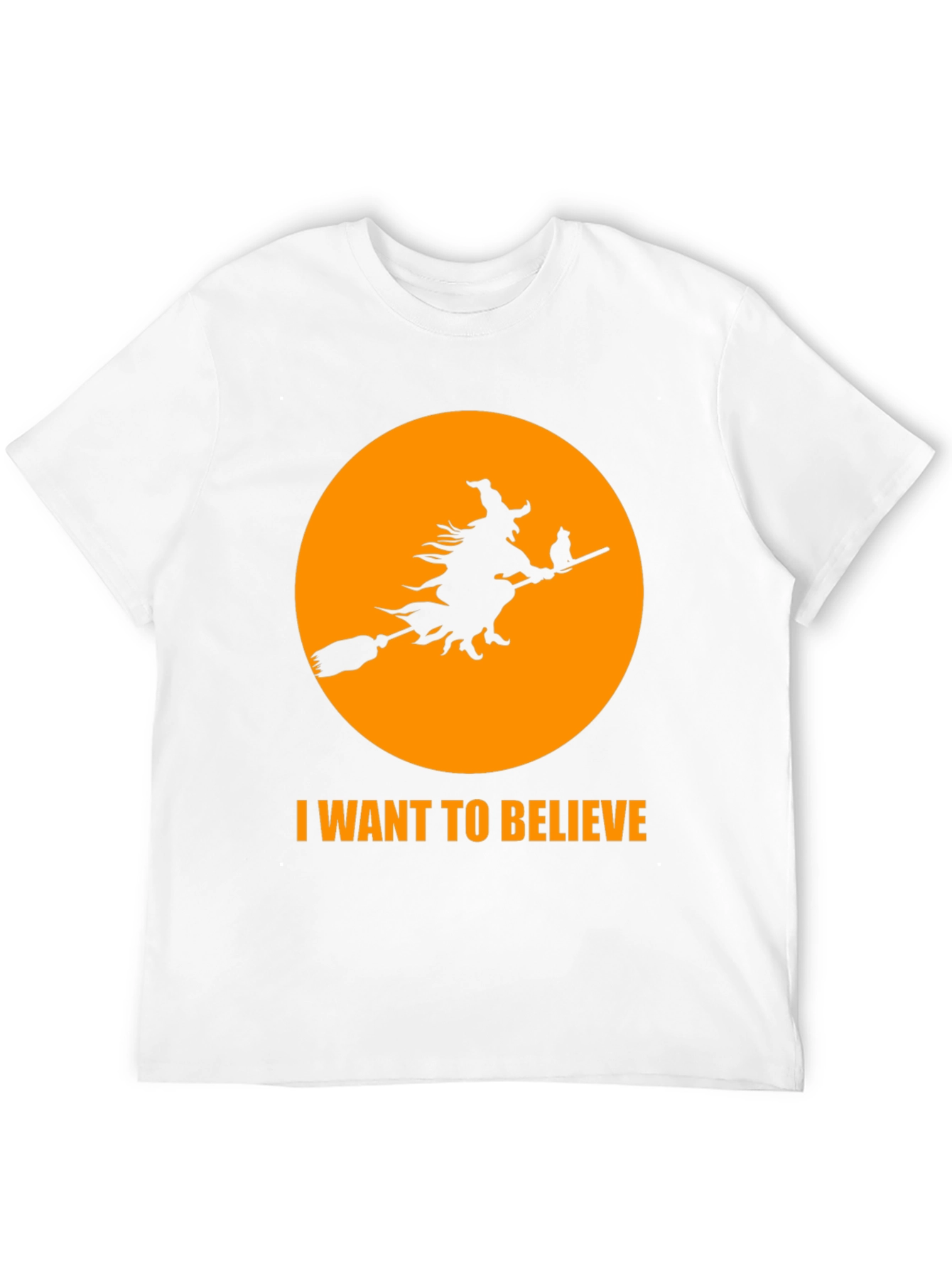 Halloween Witch Ride T-Shirt - I Want to Believe