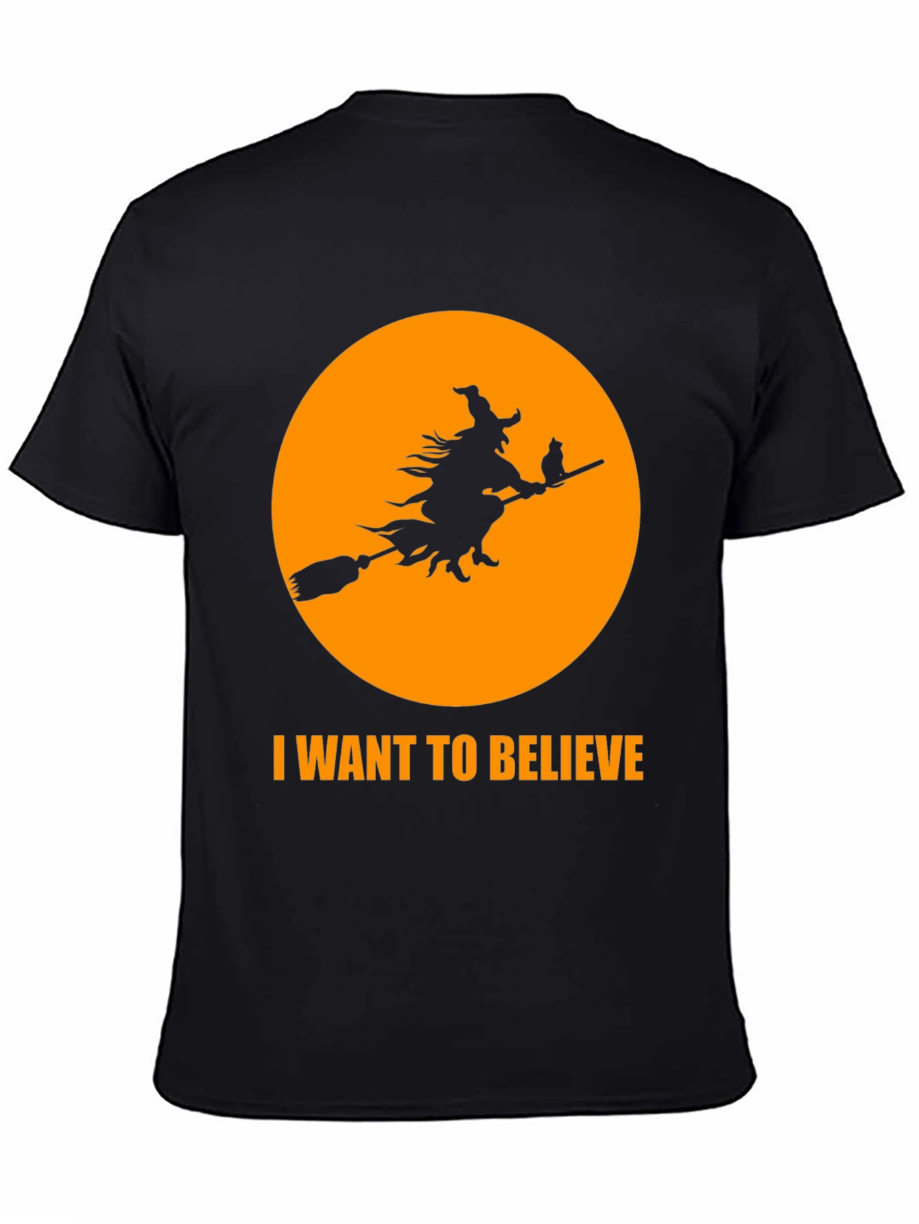 Halloween Witch Ride T-Shirt - I Want to Believe