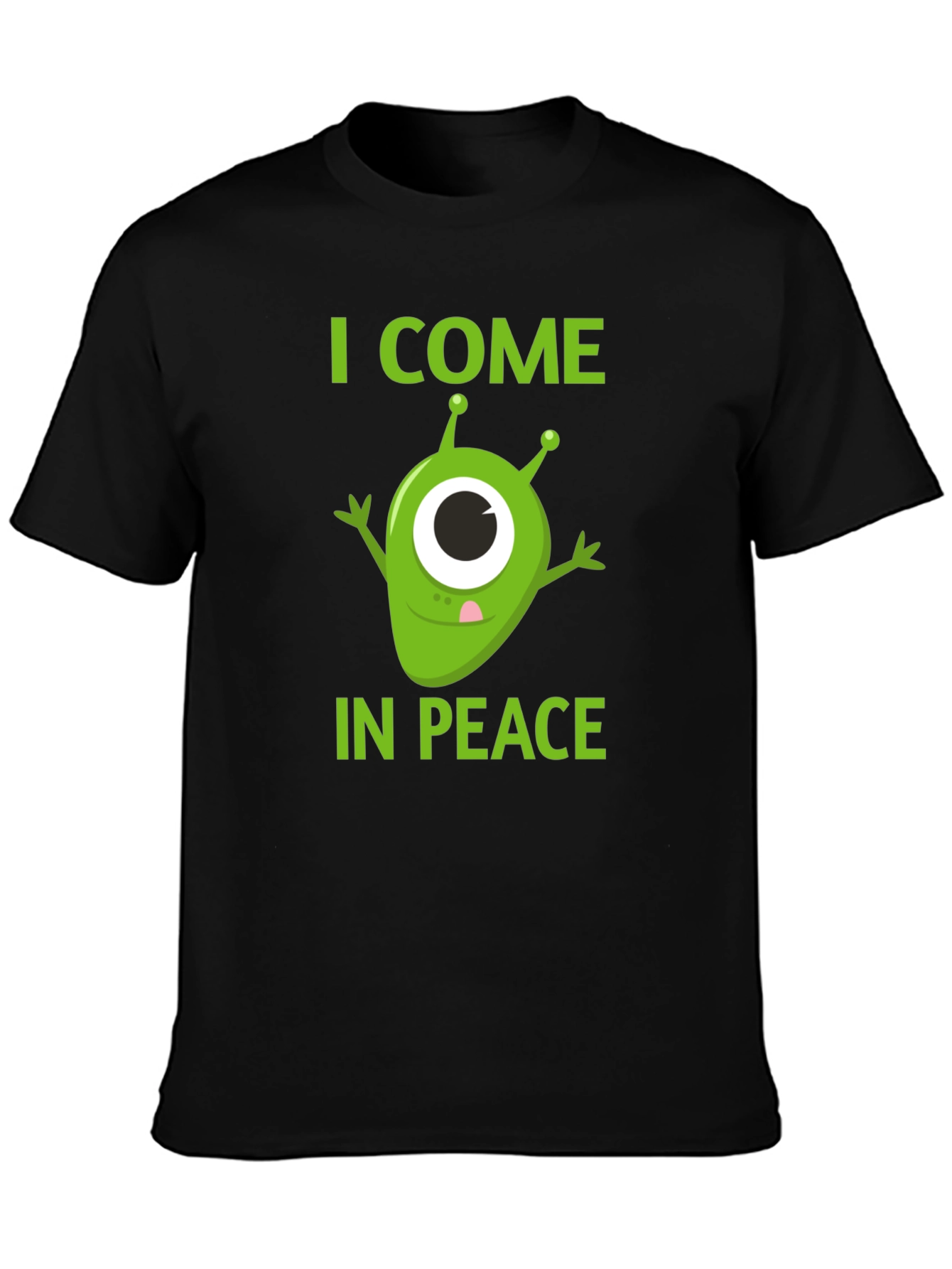 I Come In Peace Alien Graphic T-Shirt