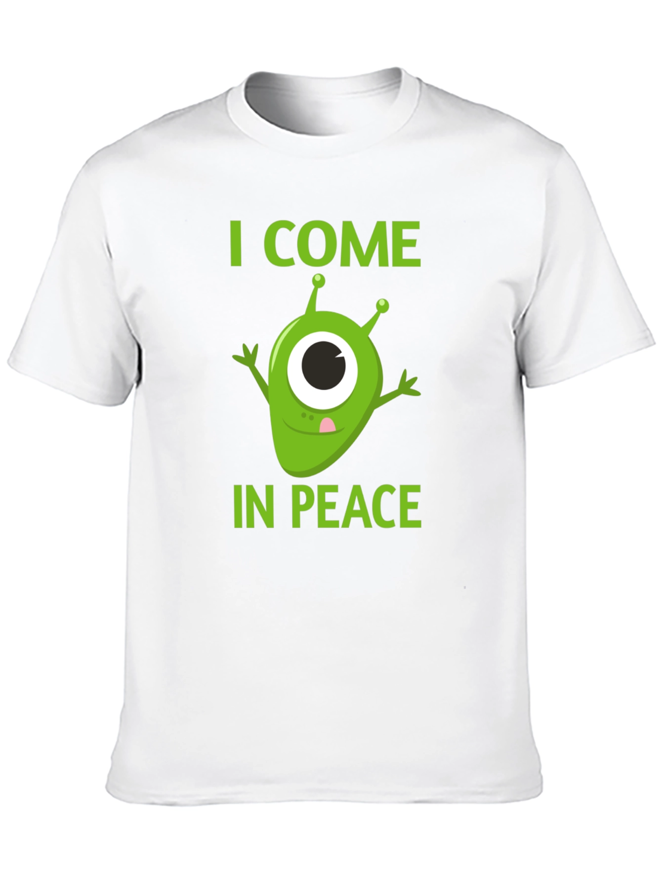 I Come In Peace Alien Graphic T-Shirt