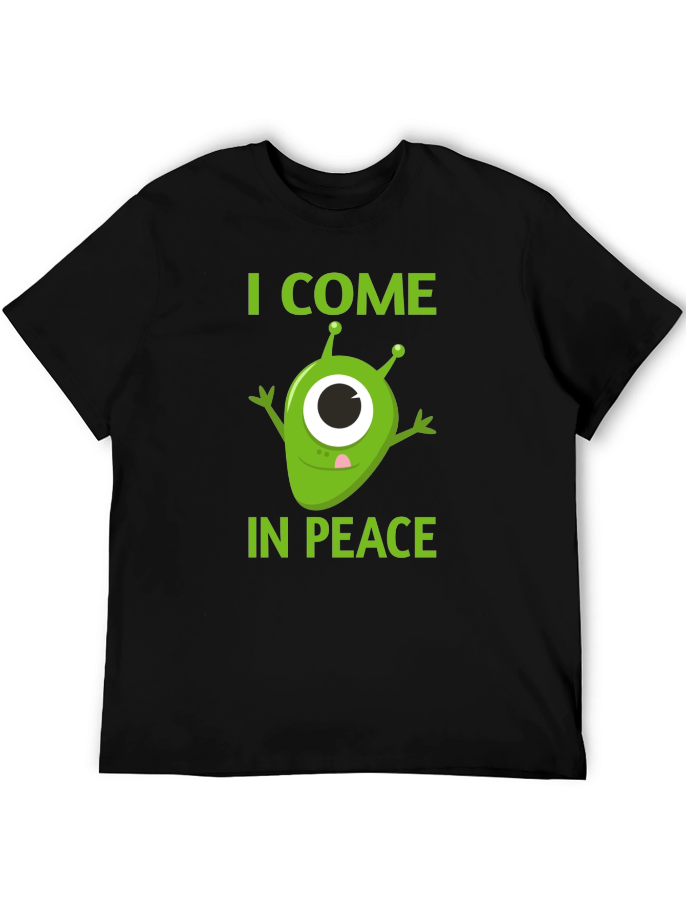 I Come In Peace Alien Graphic T-Shirt