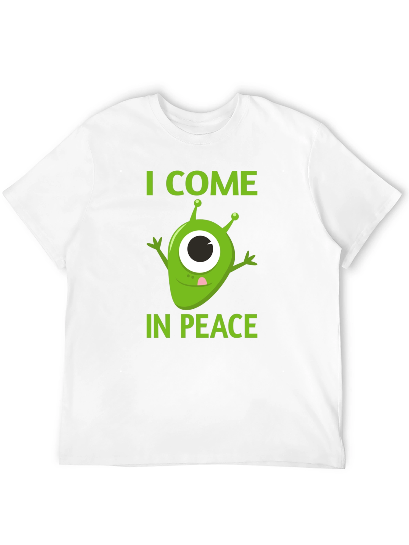 I Come In Peace Alien Graphic T-Shirt