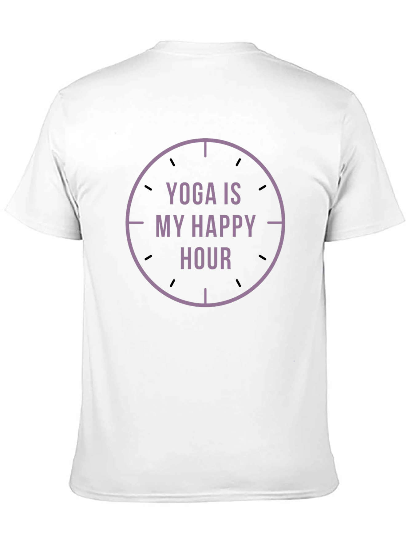 Yoga Is My Happy Hour Black Graphic Tee