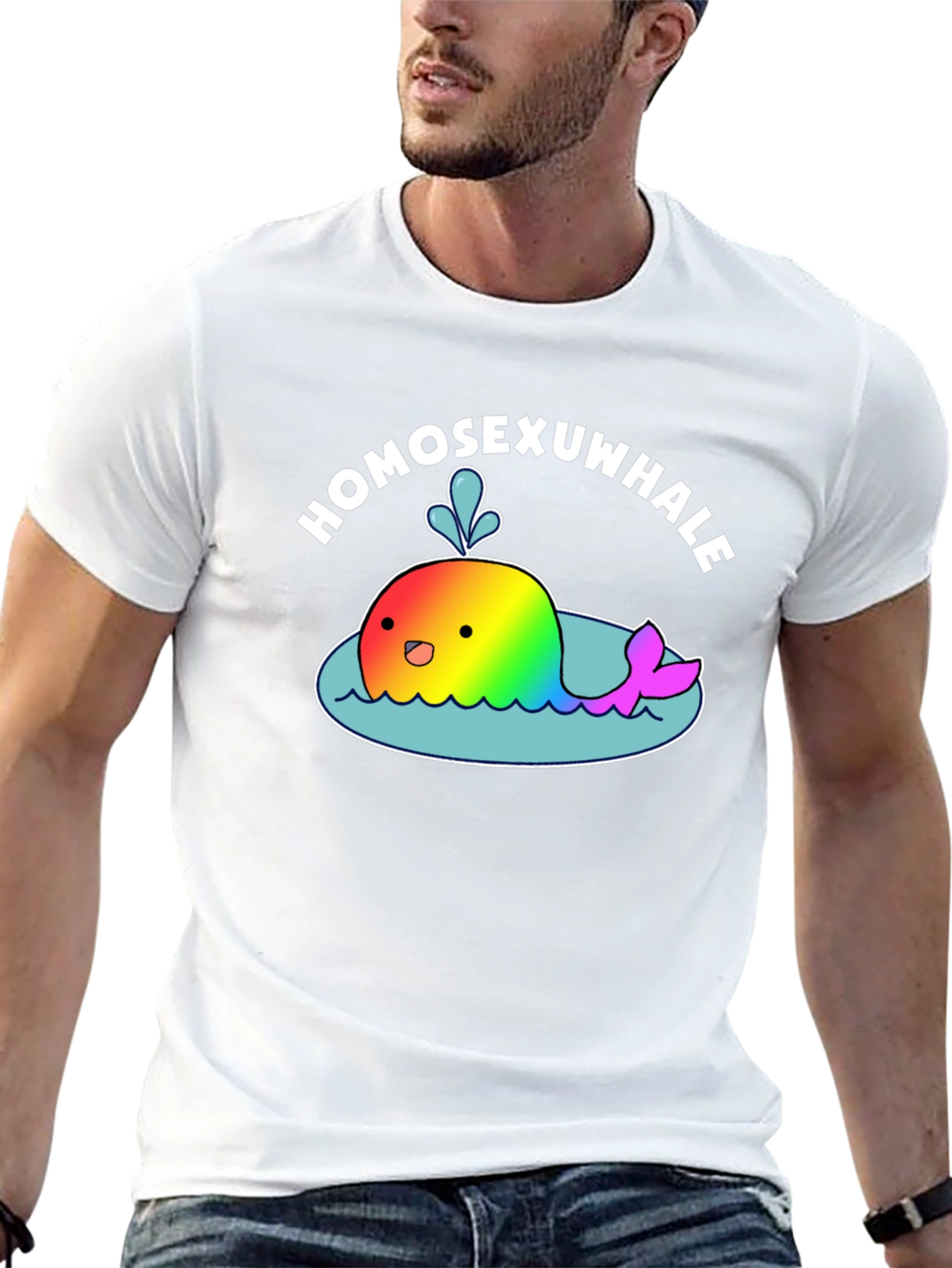 Homosexuwhale Pride T-Shirt - Black