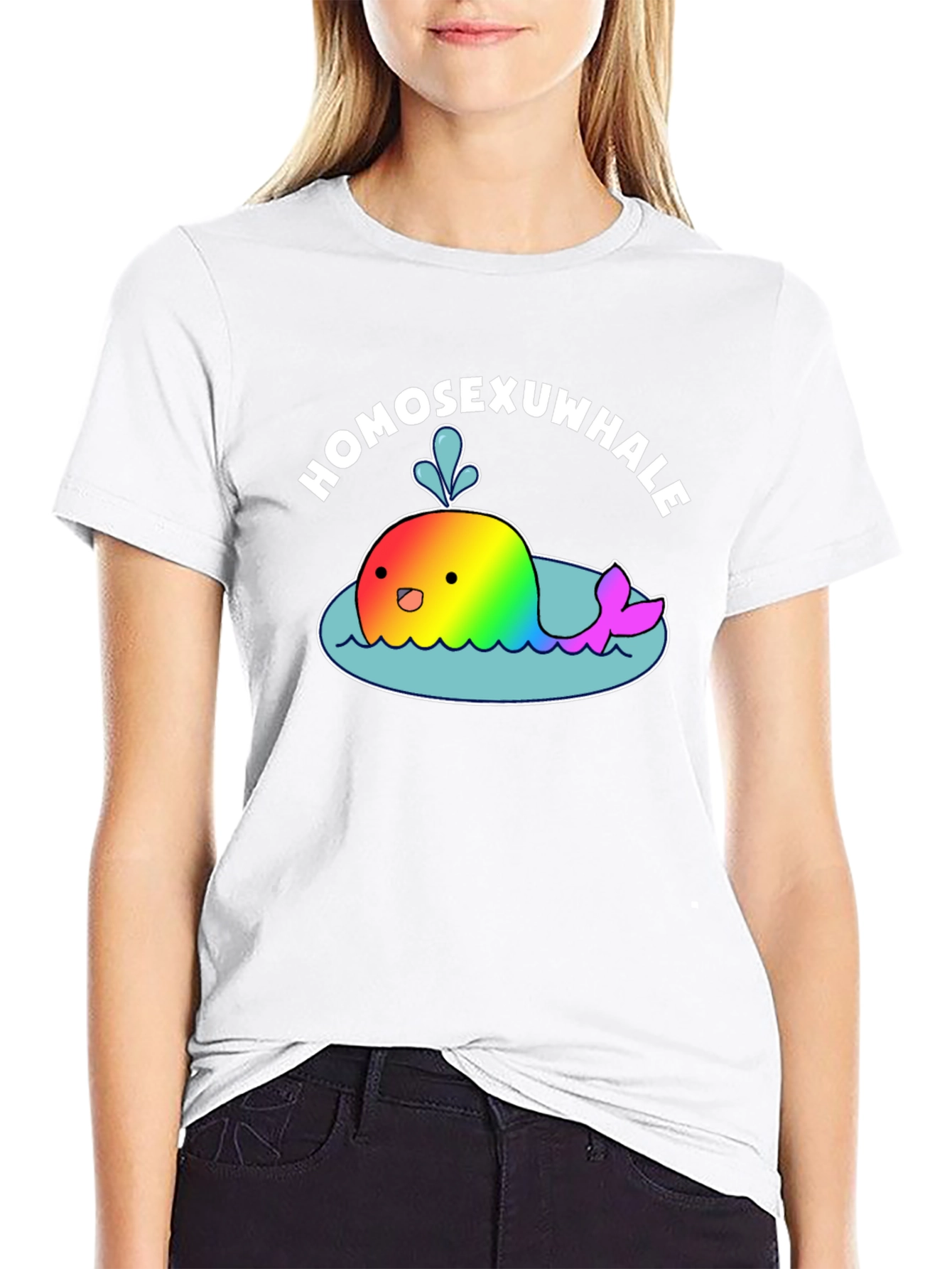 Homosexuwhale Pride T-Shirt - Black