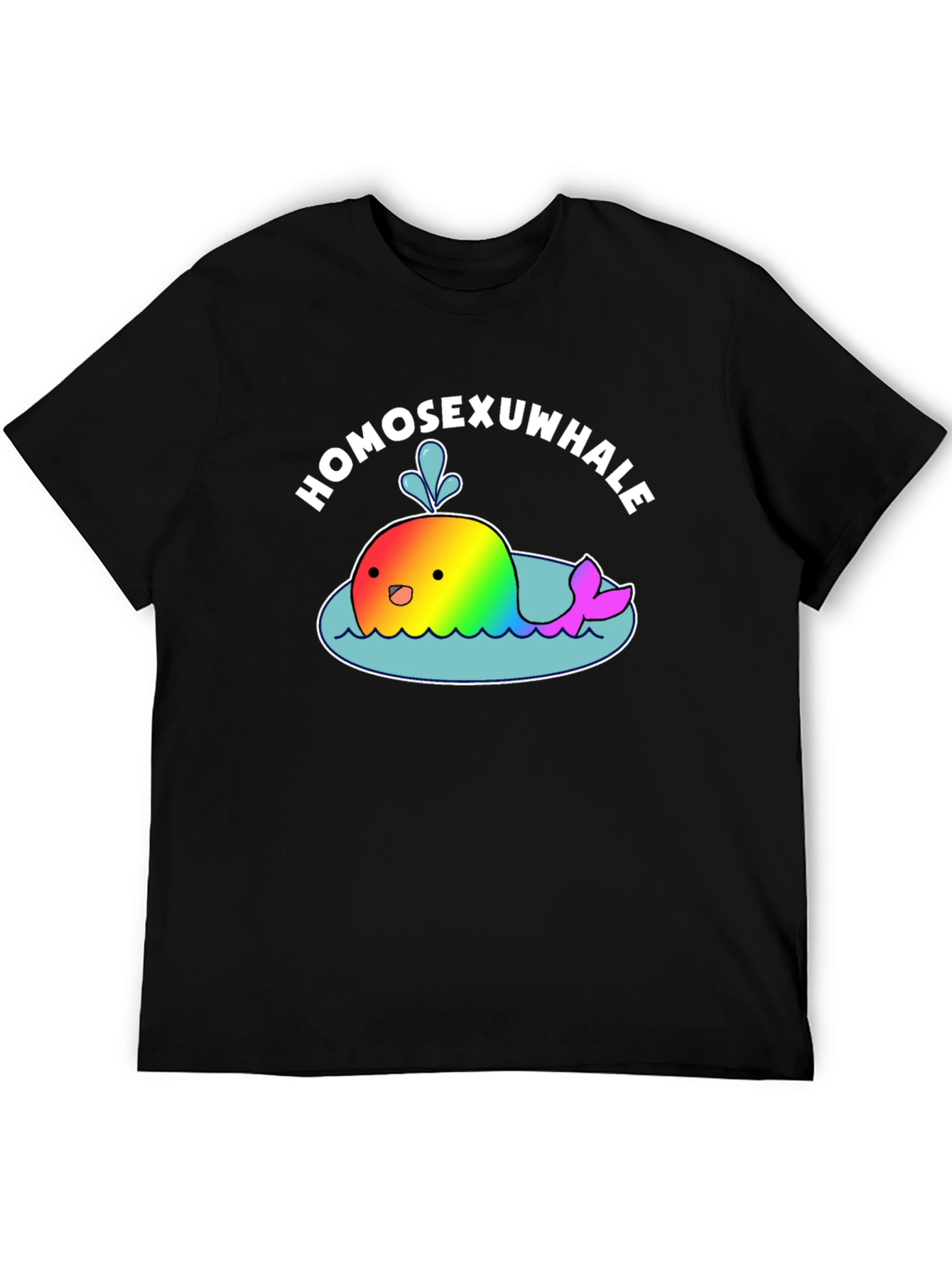 Homosexuwhale Pride T-Shirt - Black