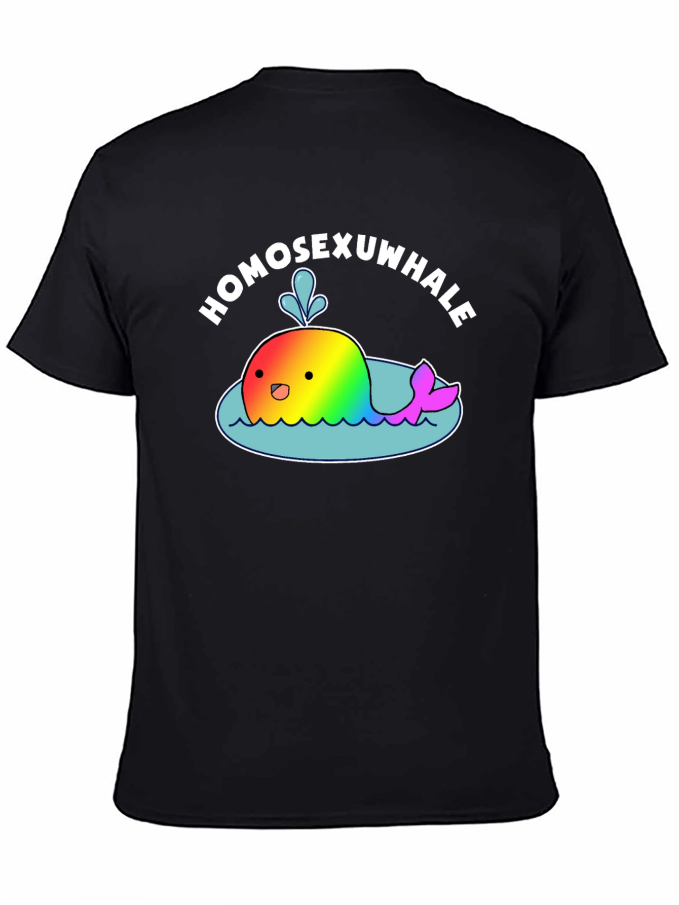 Homosexuwhale Pride T-Shirt - Black