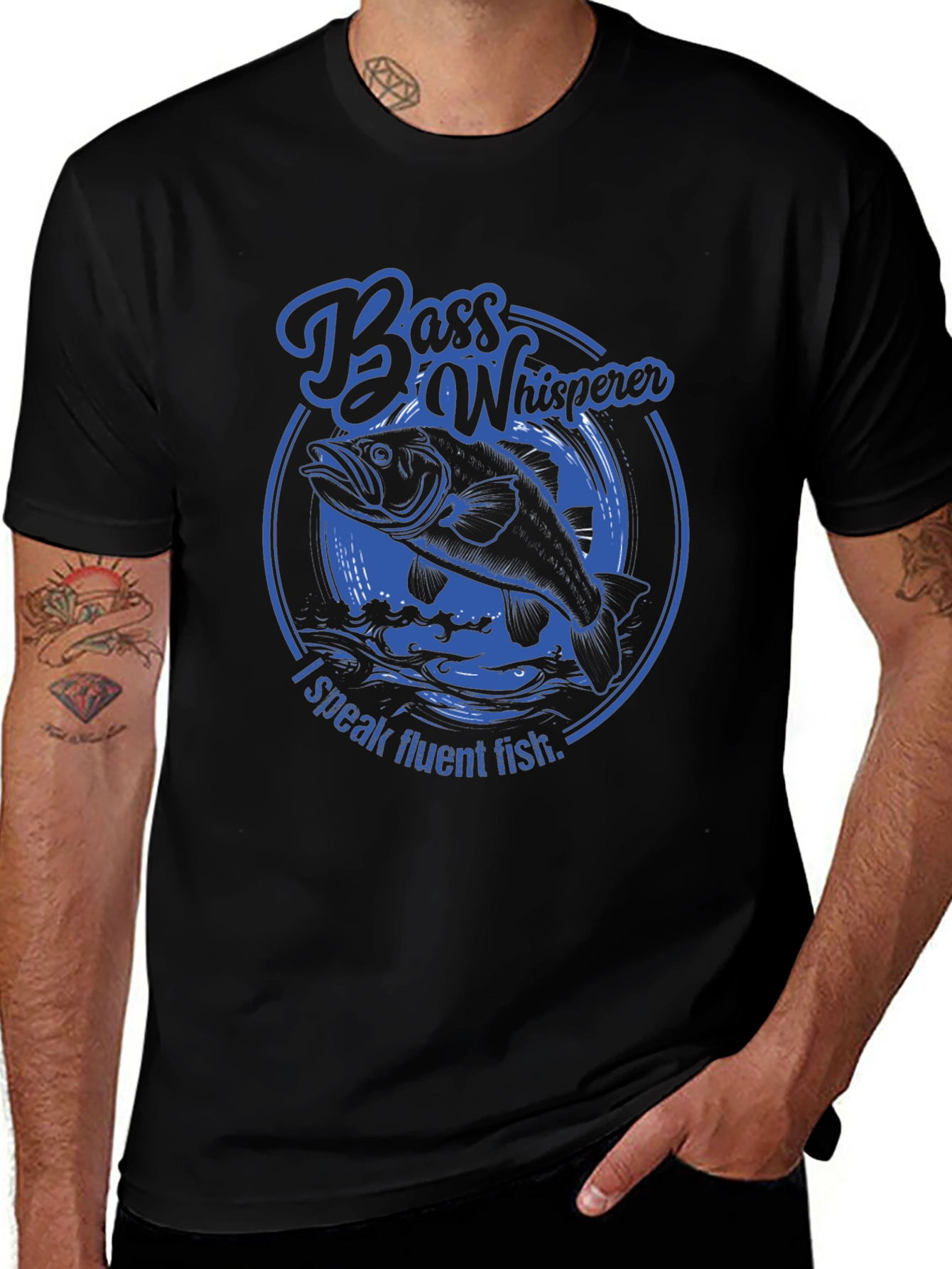 Bass Whisperer Fishing T-Shirt - Speak Fluent Fish!