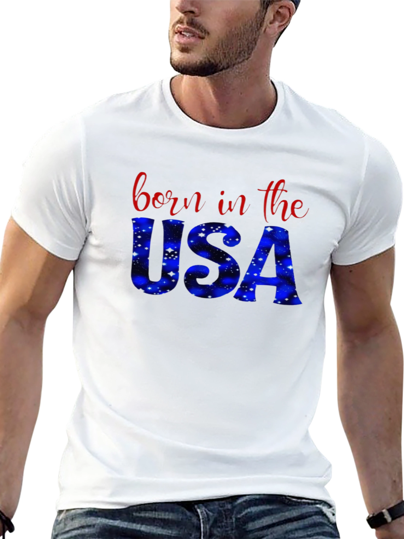 Born in the USA Graphic Tee - Black