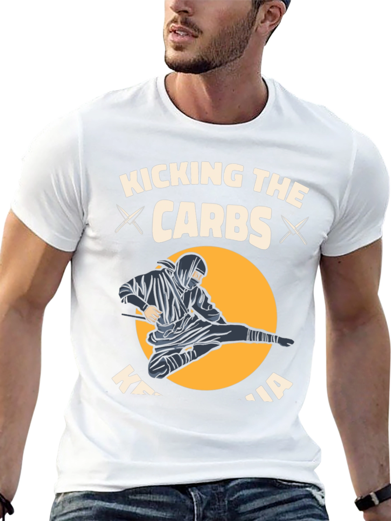 Kicking Carbs Ninja Graphic T-Shirt