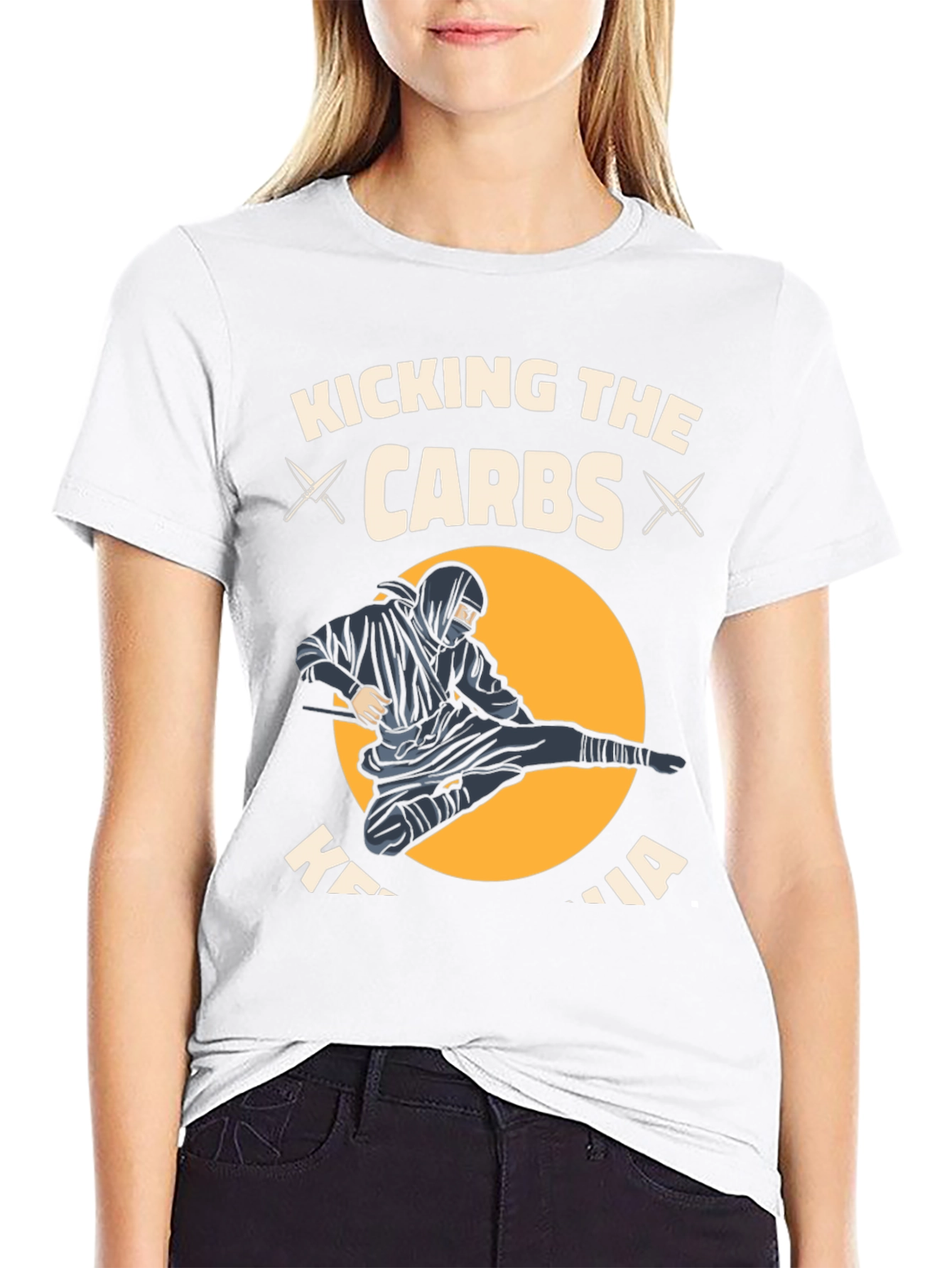 Kicking Carbs Ninja Graphic T-Shirt