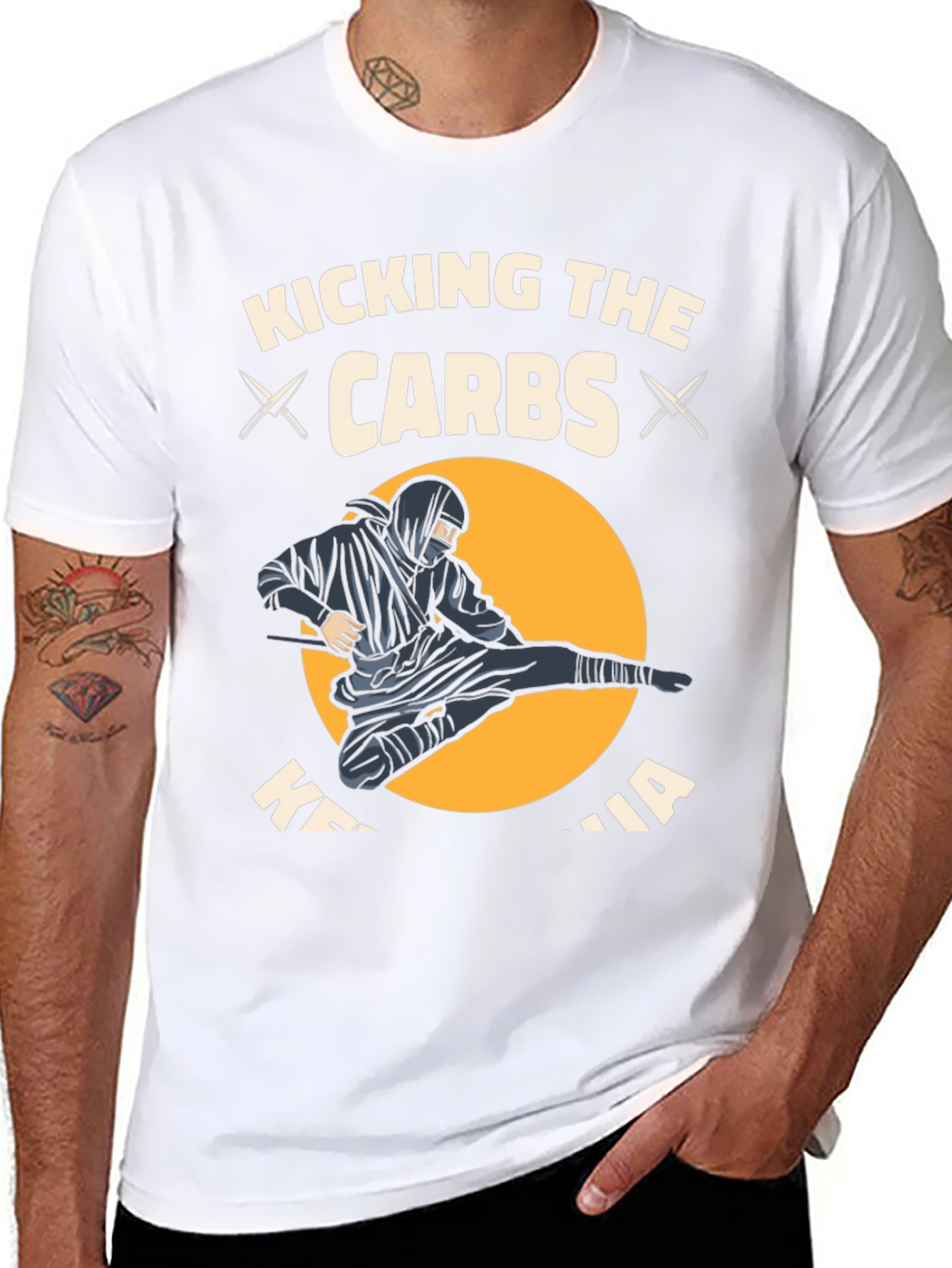 Kicking Carbs Ninja Graphic T-Shirt
