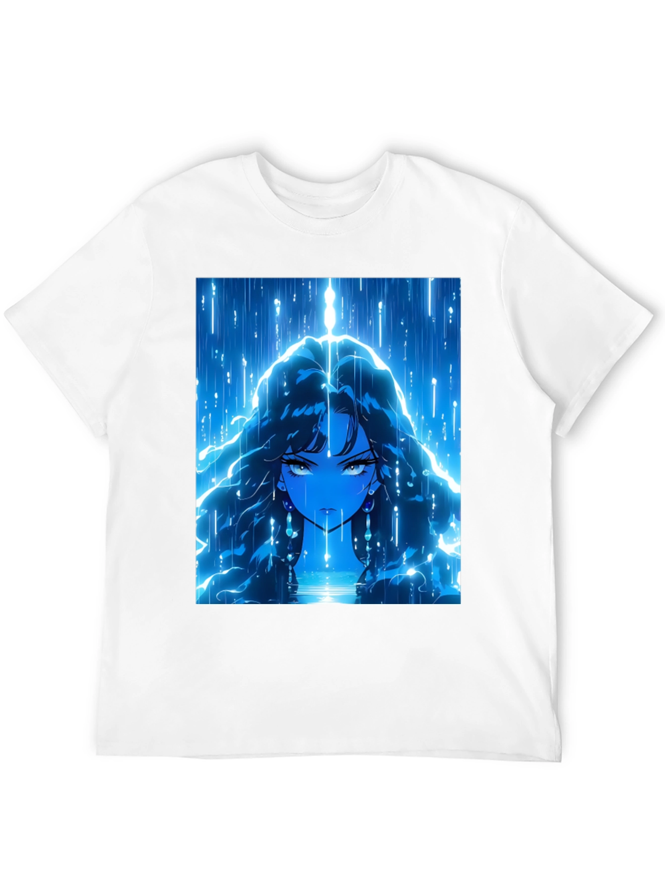 Anime Girl Graphic Black T-Shirt