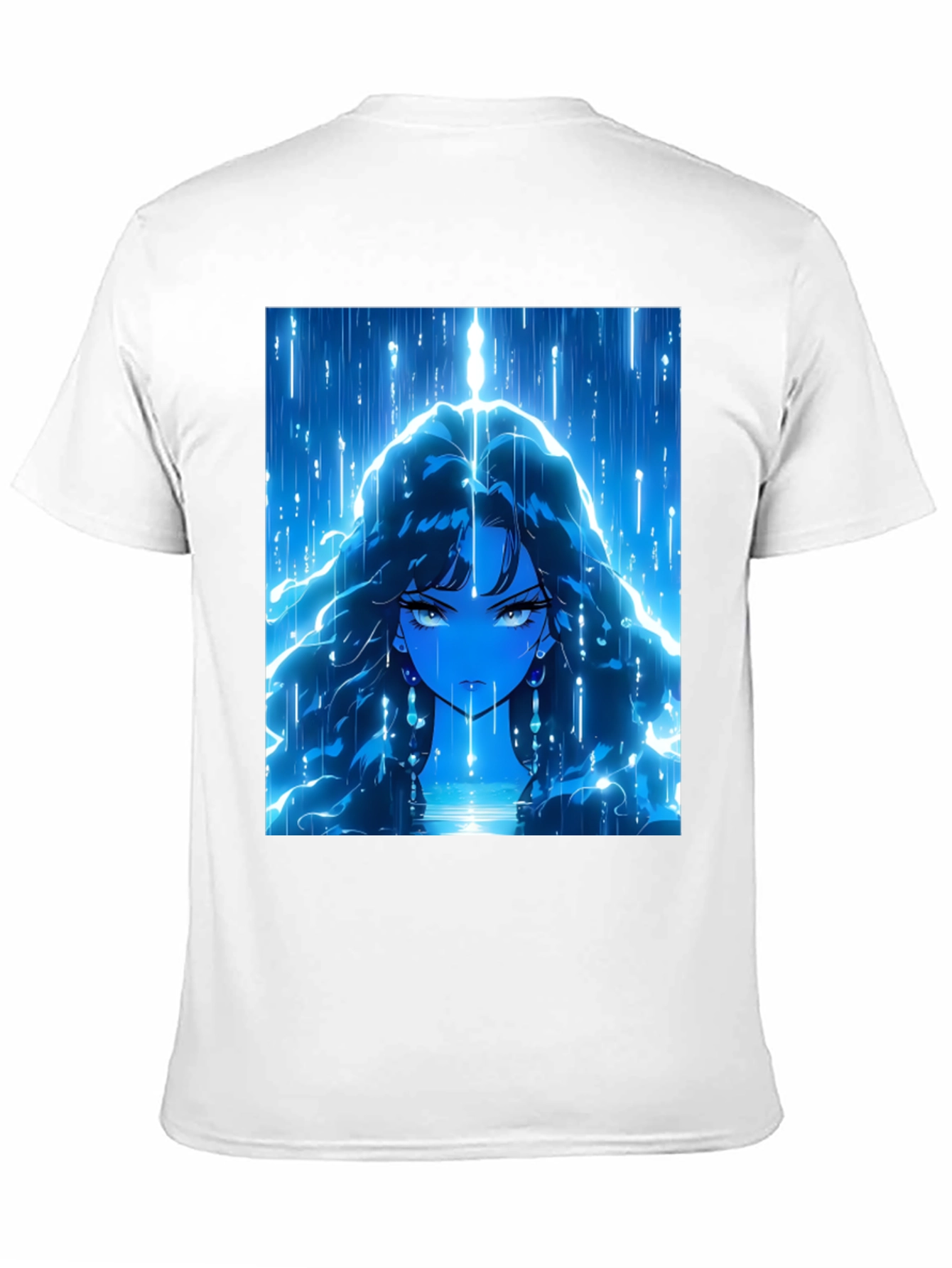 Anime Girl Graphic Black T-Shirt