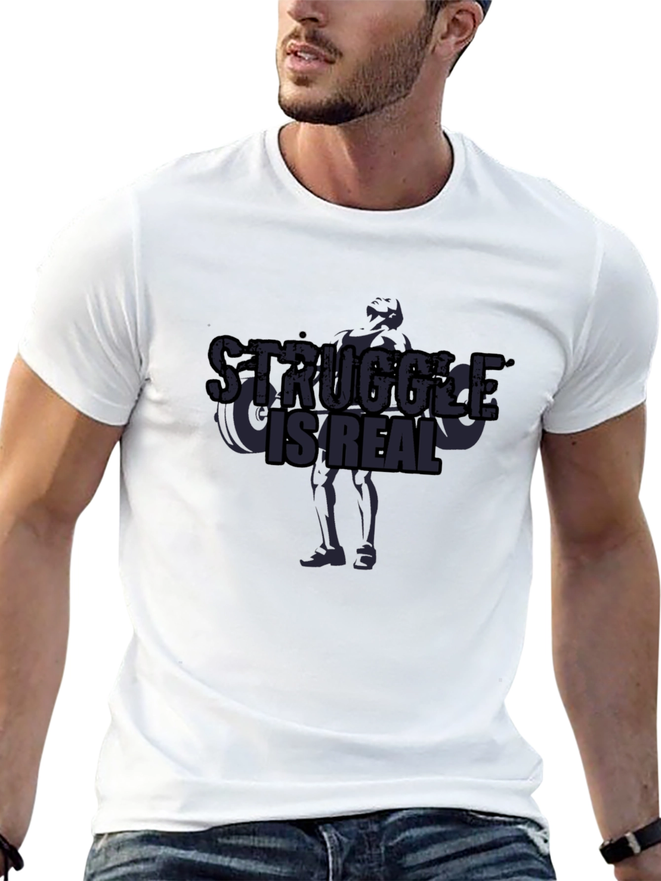 Struggle Is Real T-Shirt - Workout Motivation