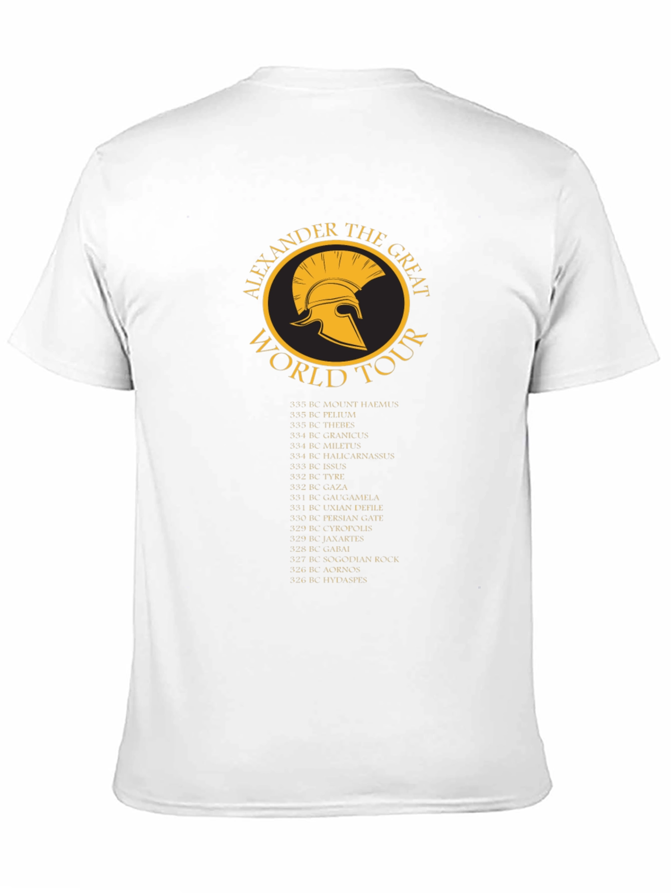 Alexander the Great World Tour T-Shirt - Black
