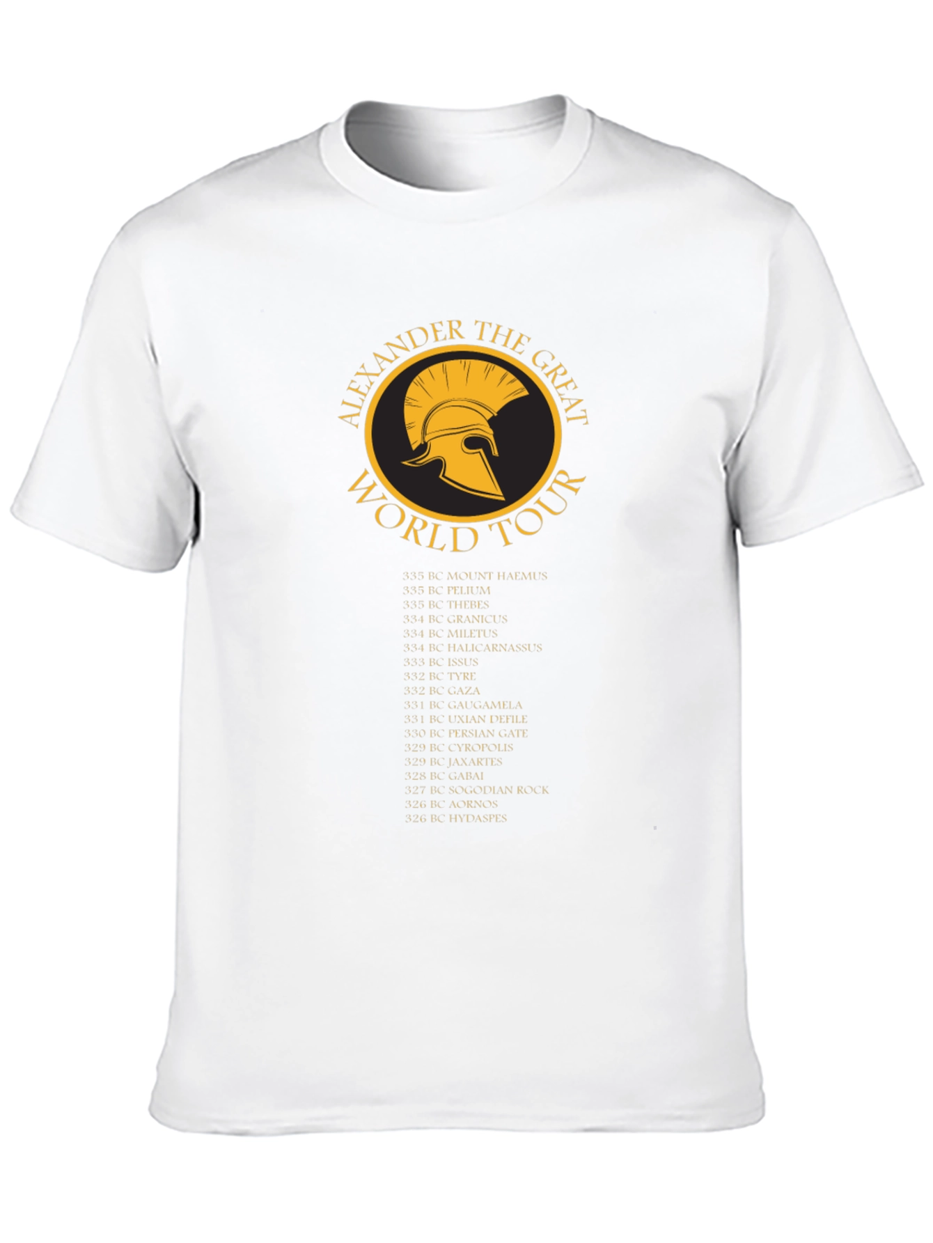 Alexander the Great World Tour T-Shirt - Black