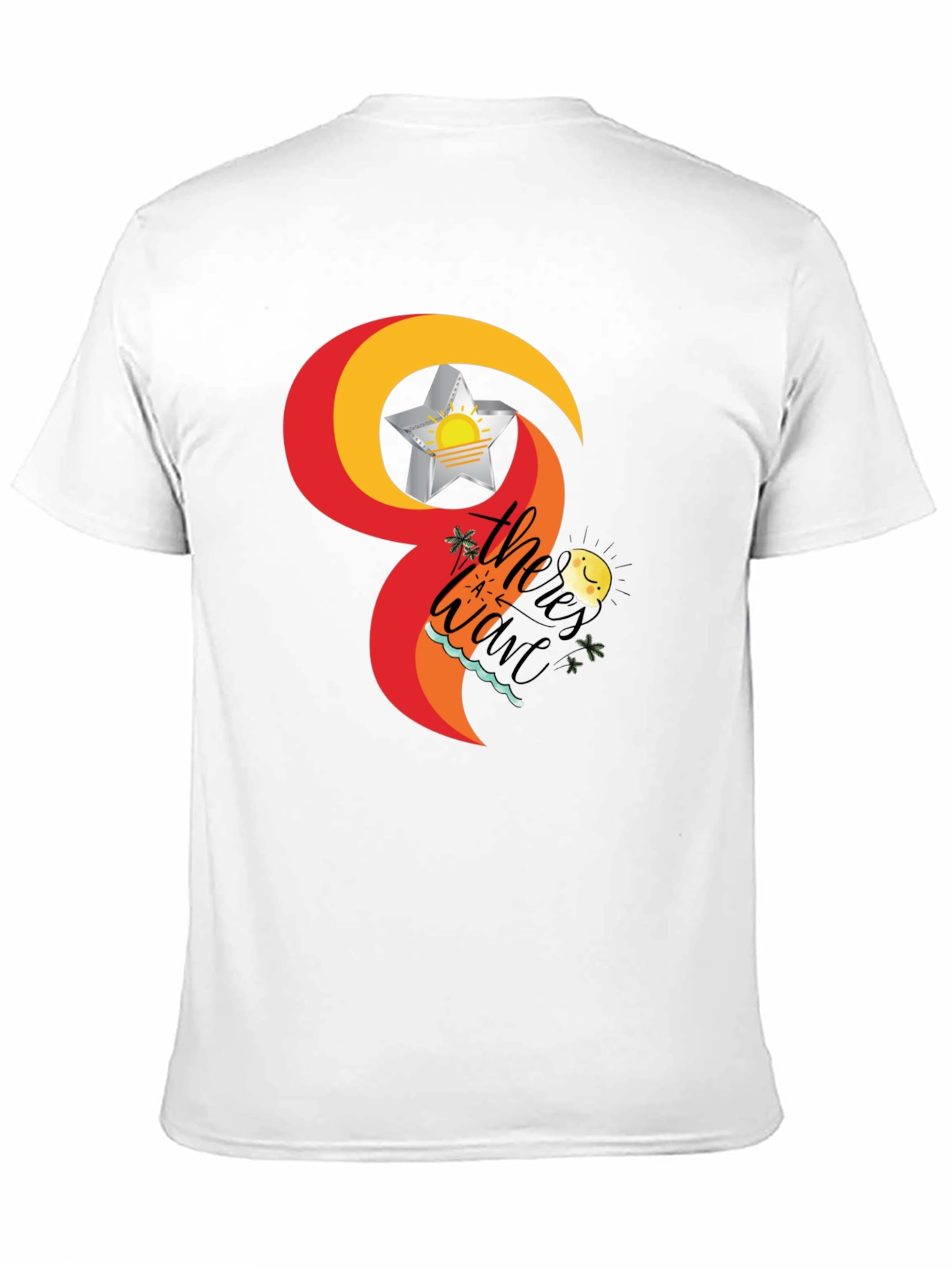 Tropical Wave T-Shirt - Black