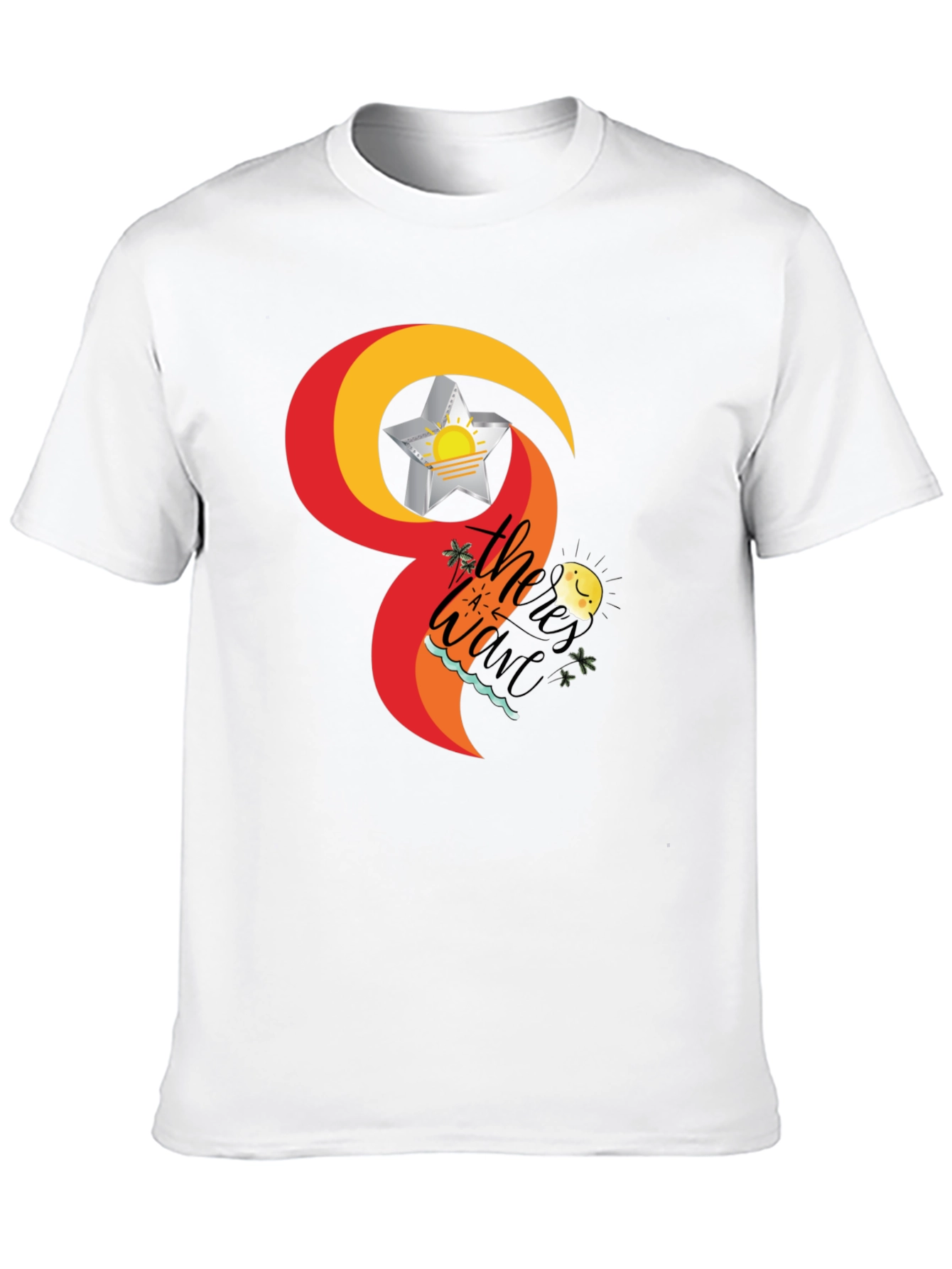 Tropical Wave T-Shirt - Black