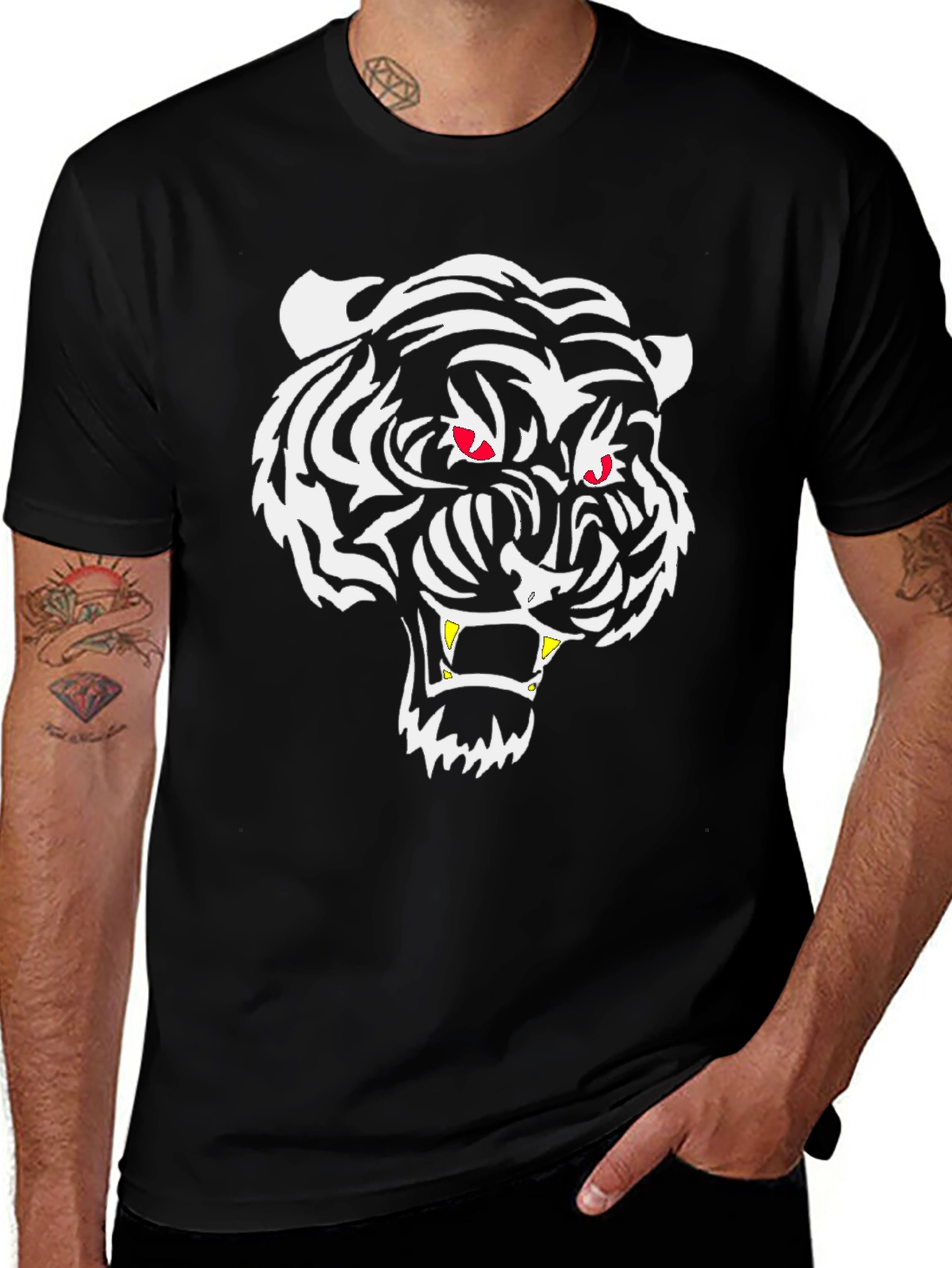 Black Tiger Graphic Tee - Fierce Style