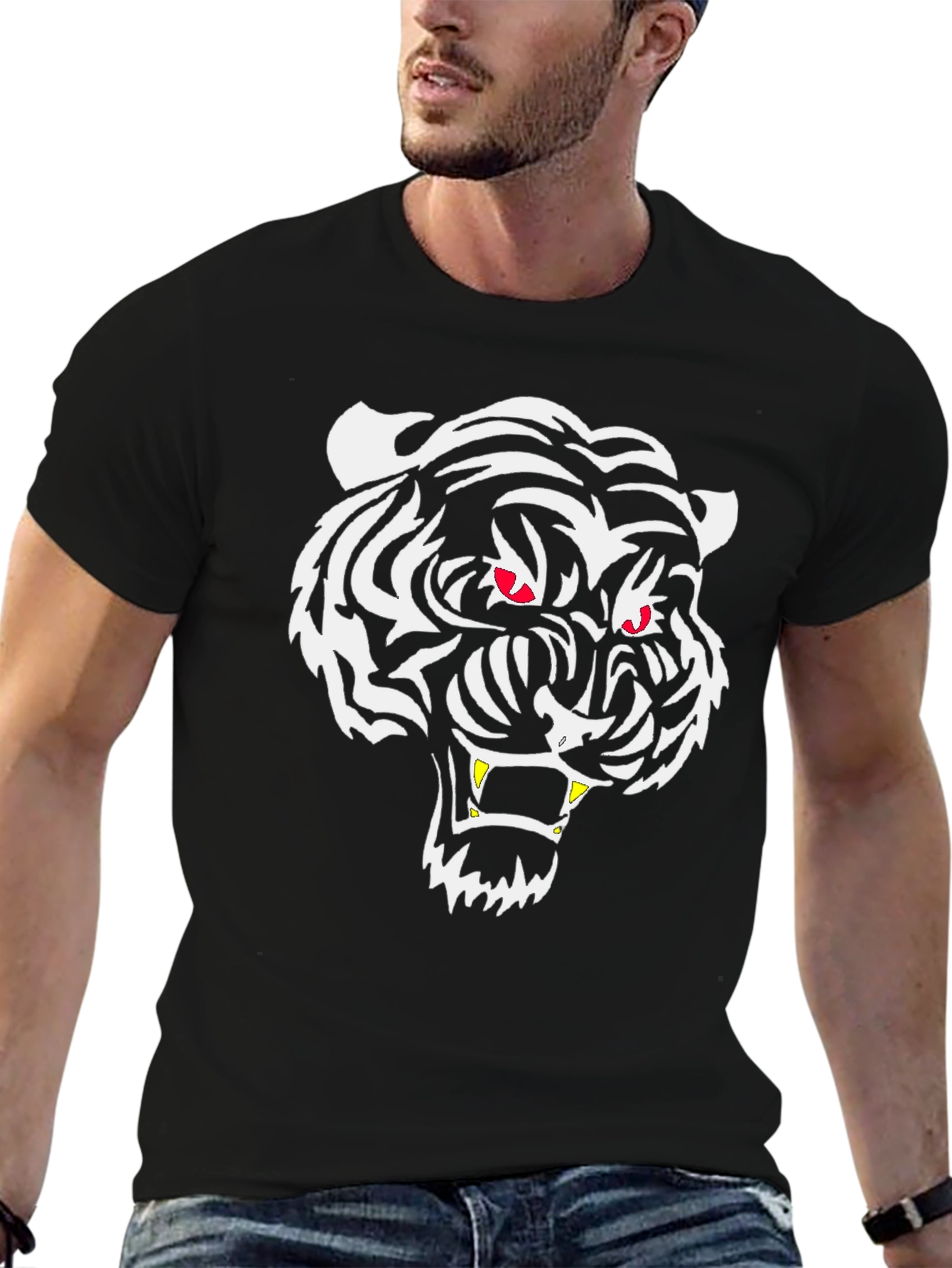 Black Tiger Graphic Tee - Fierce Style
