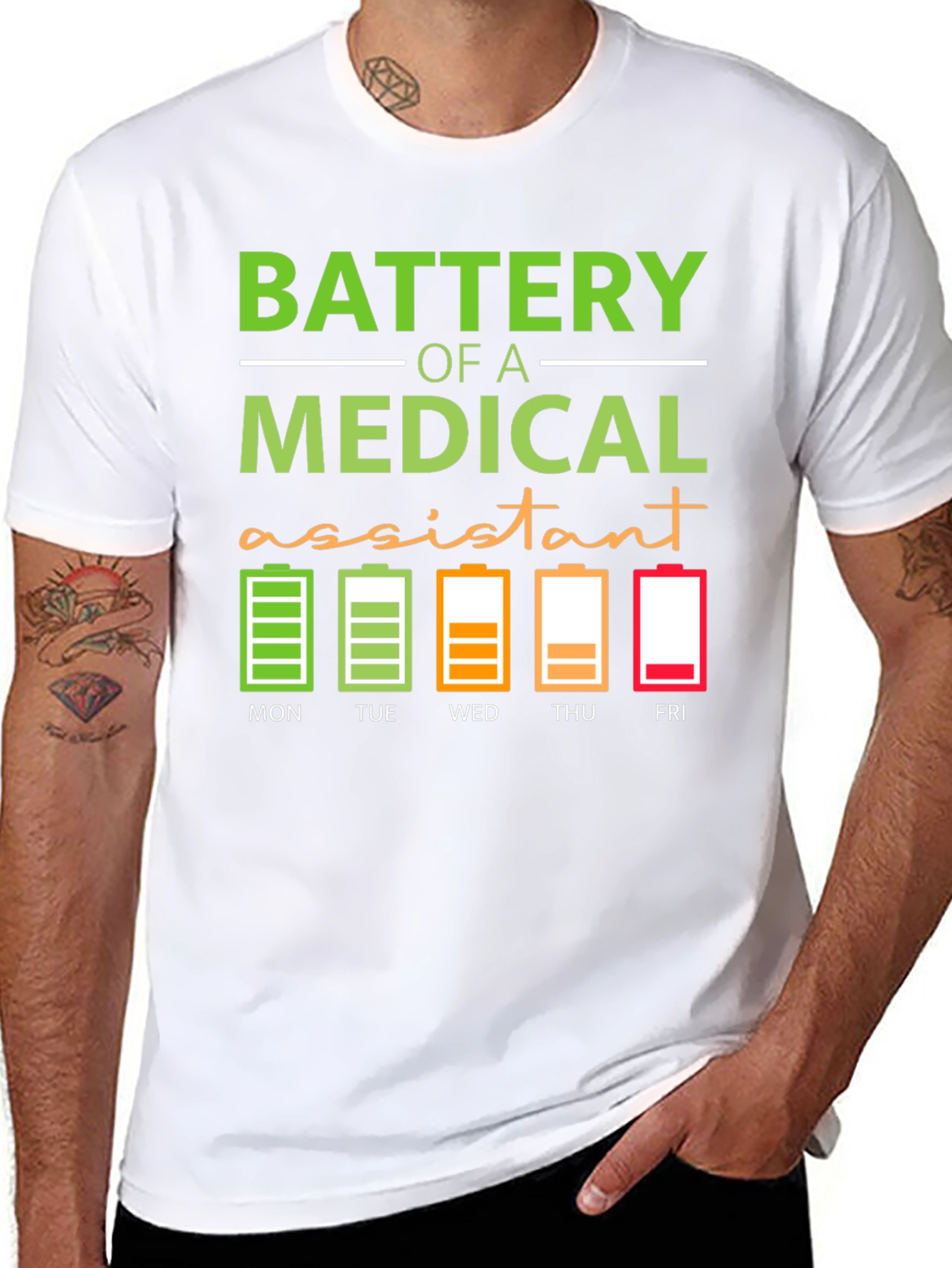 Medical Assistant Battery T-Shirt