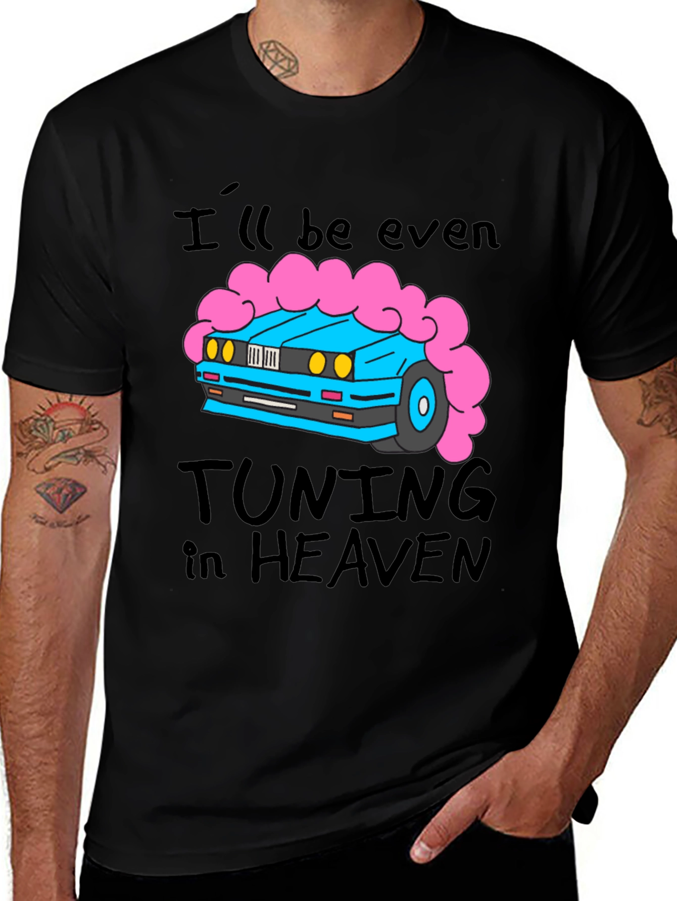 Tuning in Heaven Graphic Tee - Car Lovers Shirt