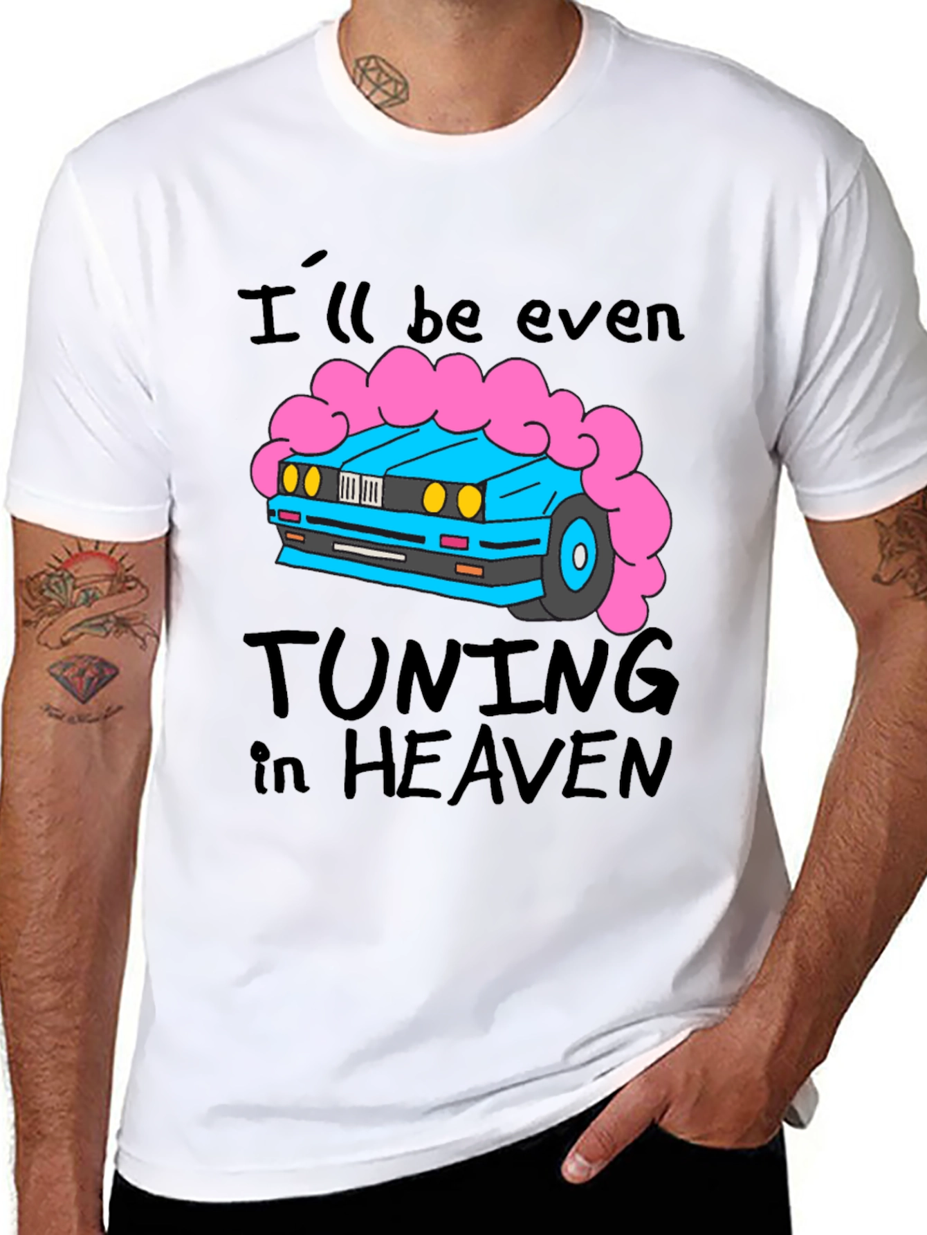 Tuning in Heaven Graphic Tee - Car Lovers Shirt