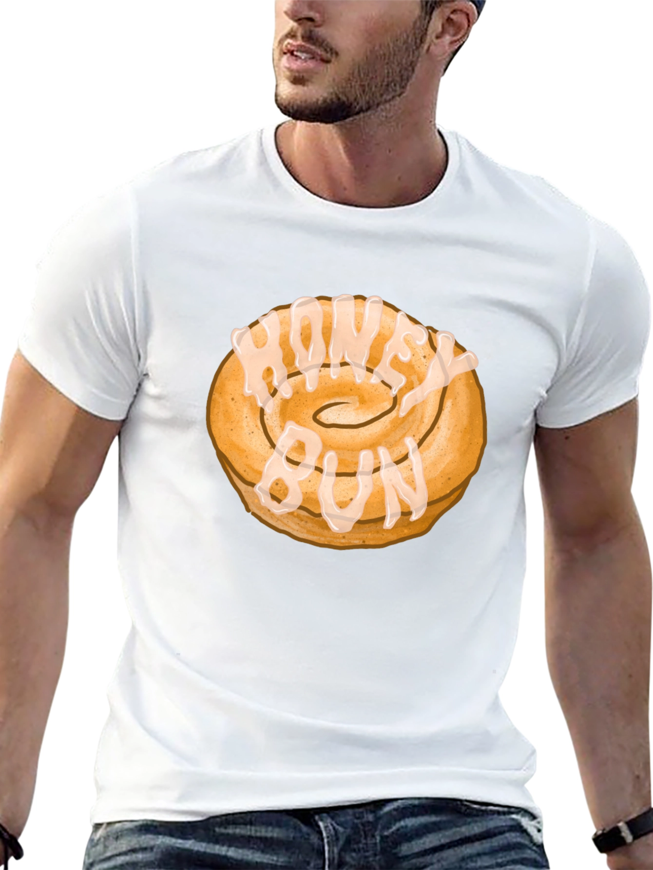 Honey Bun Graphic Tee - Sweet Treat Design