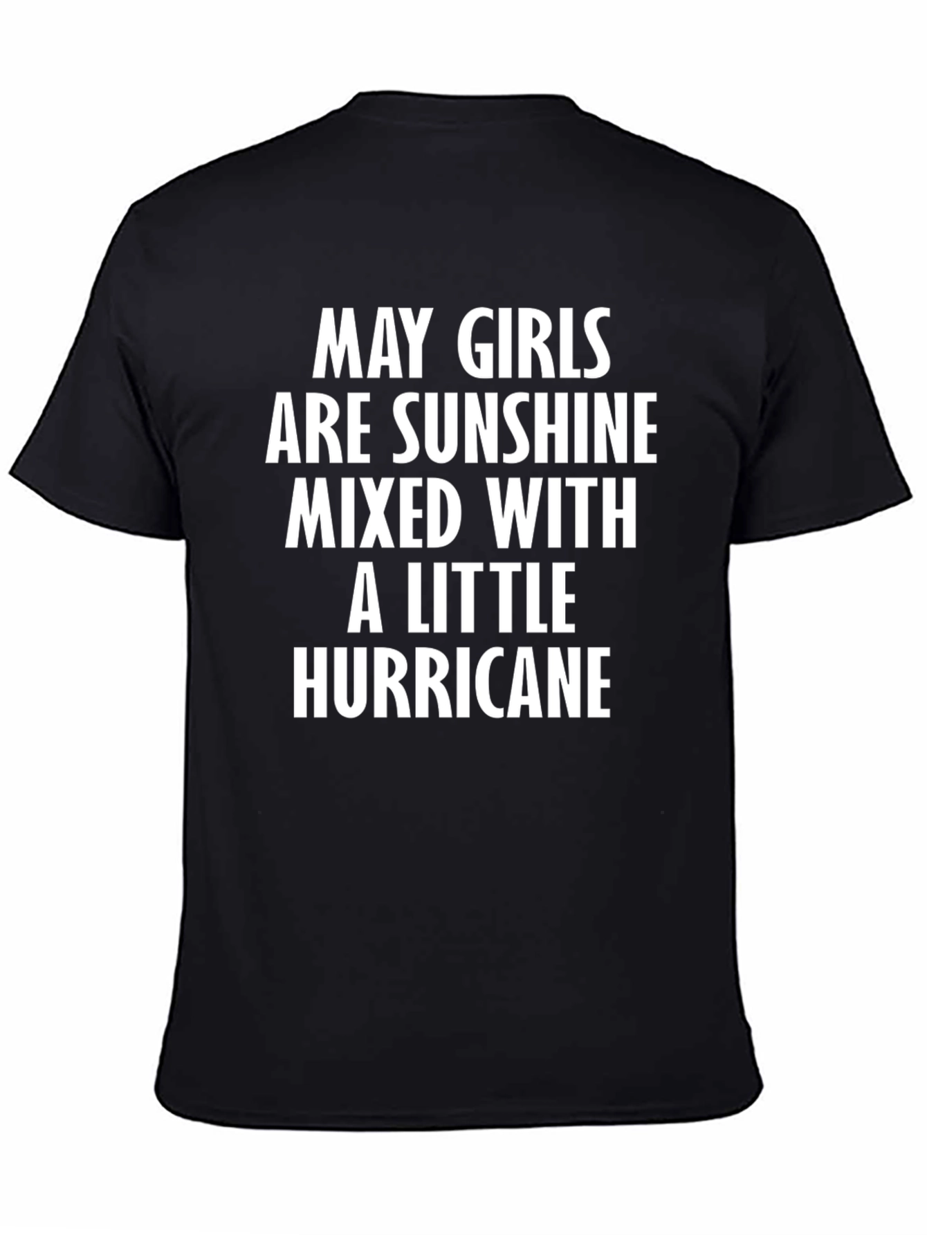 May Girl Sunshine & Hurricane Black T-Shirt